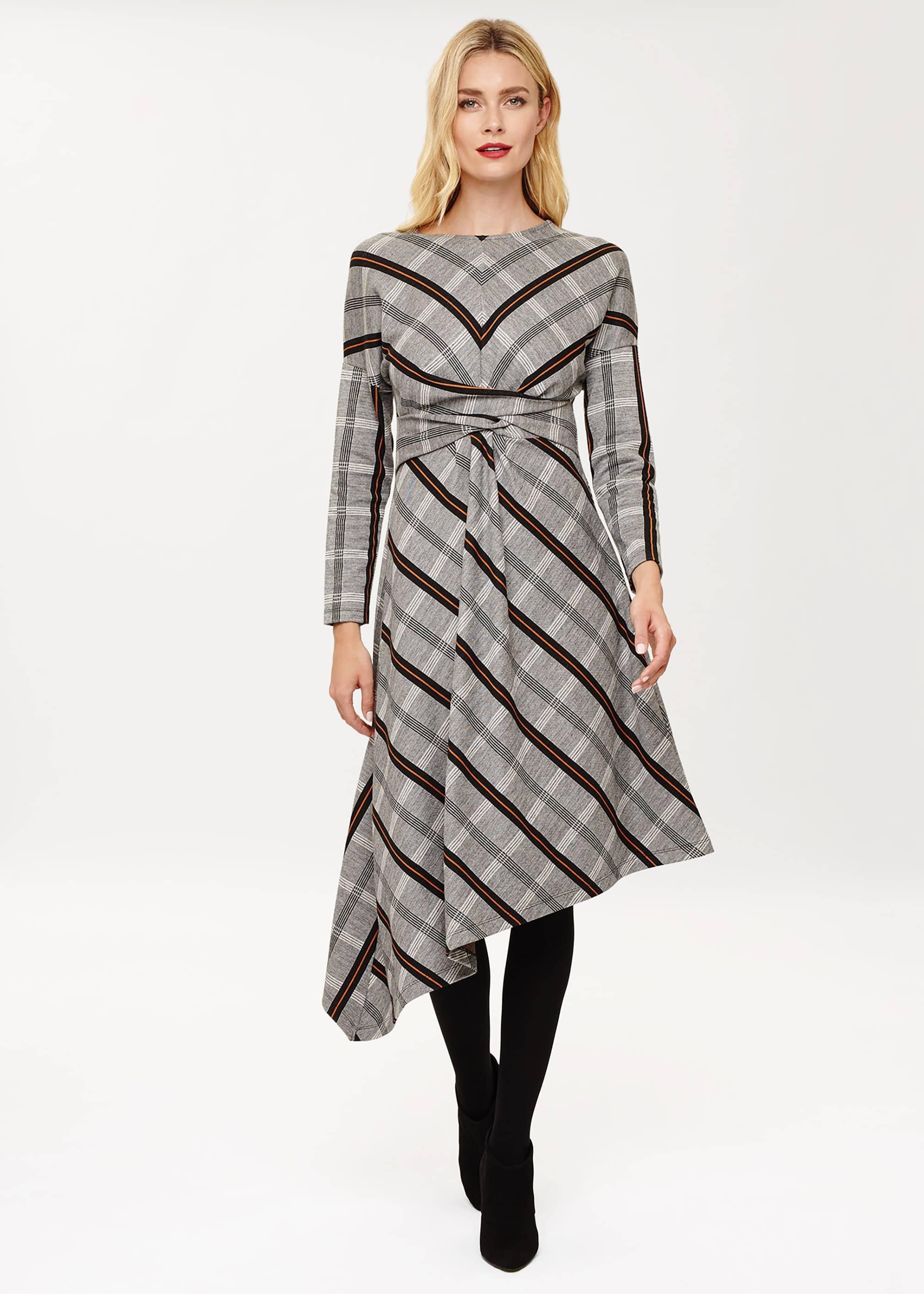 Cicilia Check Midi Dress