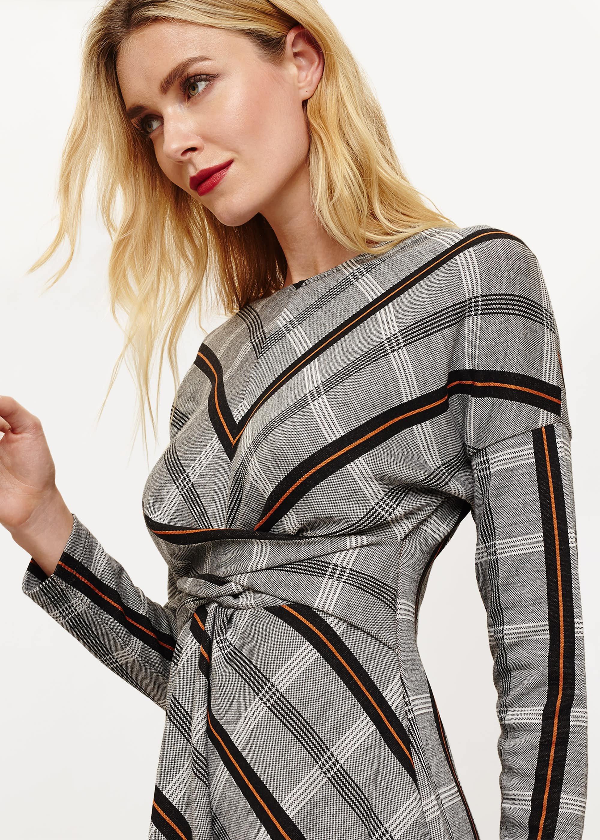 Cicilia Check Midi Dress