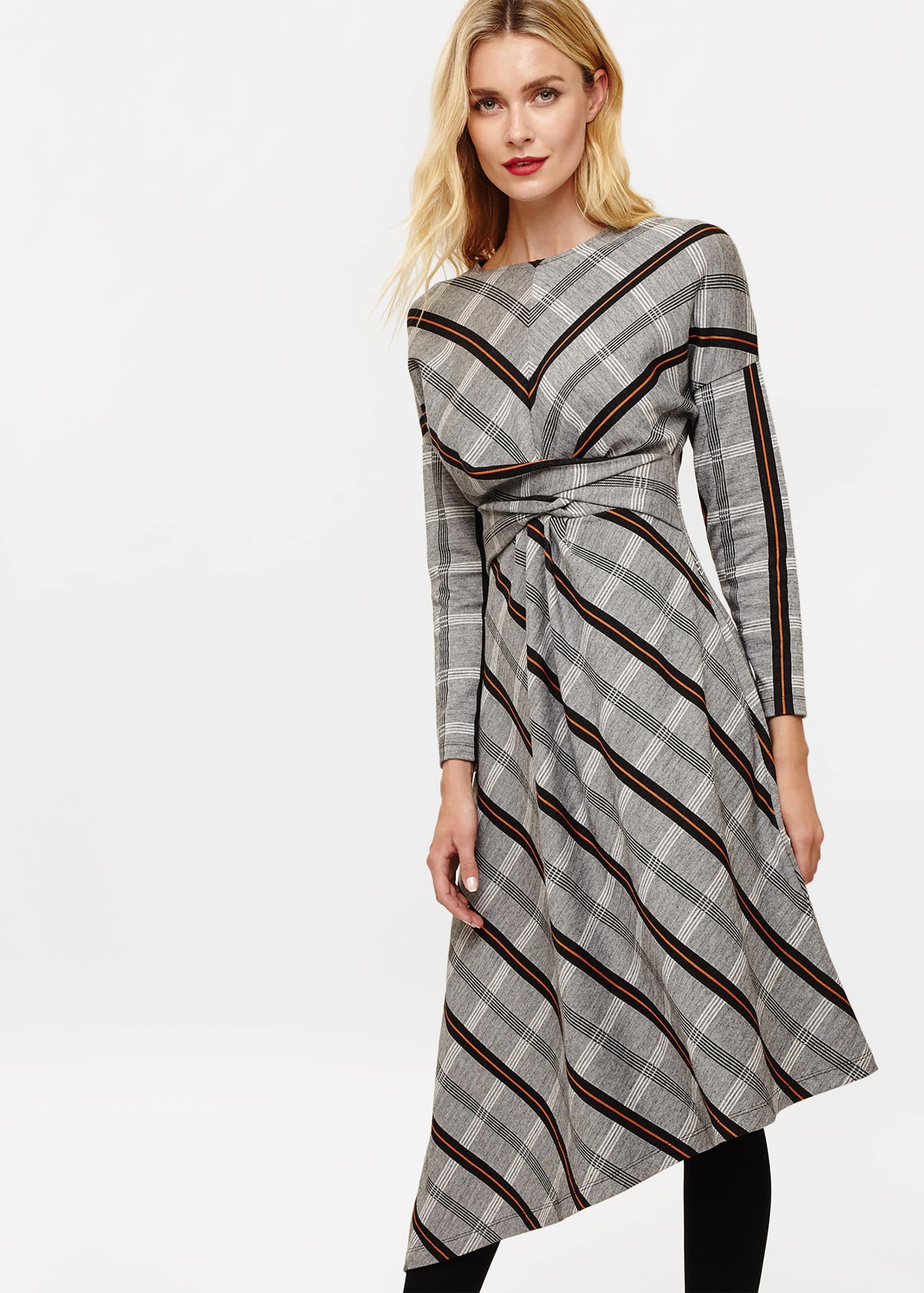 Cicilia Check Midi Dress