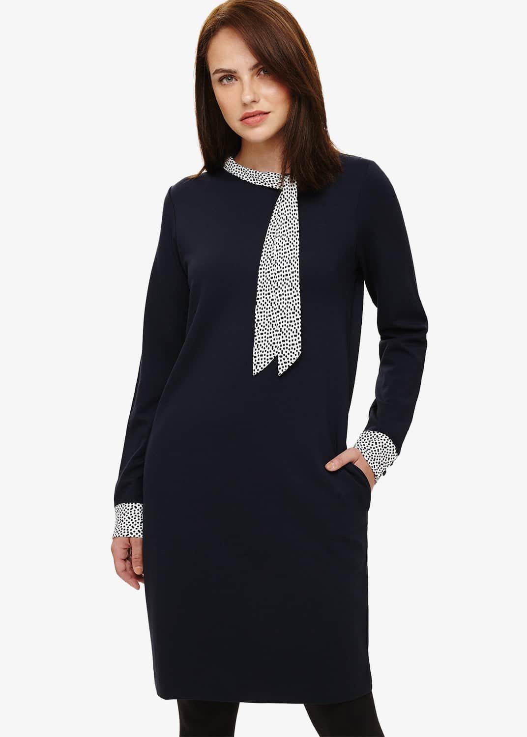 Tawny Tie Neck Dress