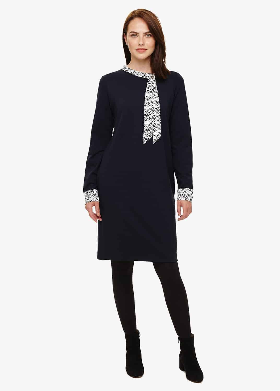 Tawny Tie Neck Dress