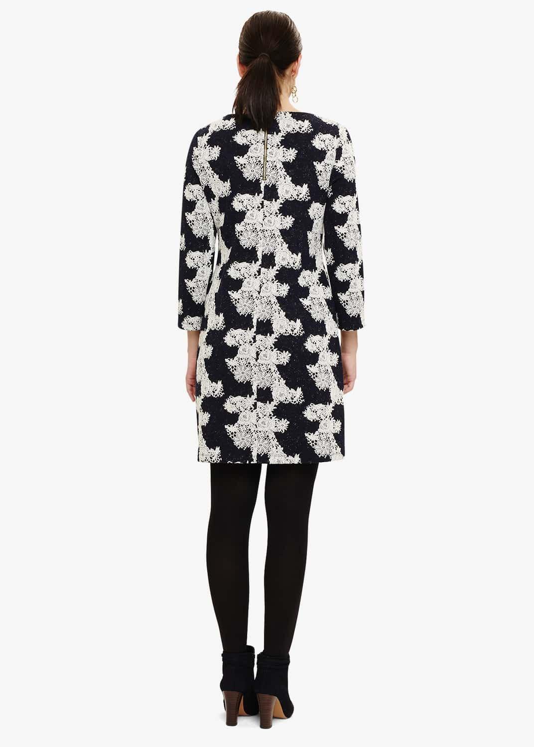 Frangelica Floral Jacquard Dress