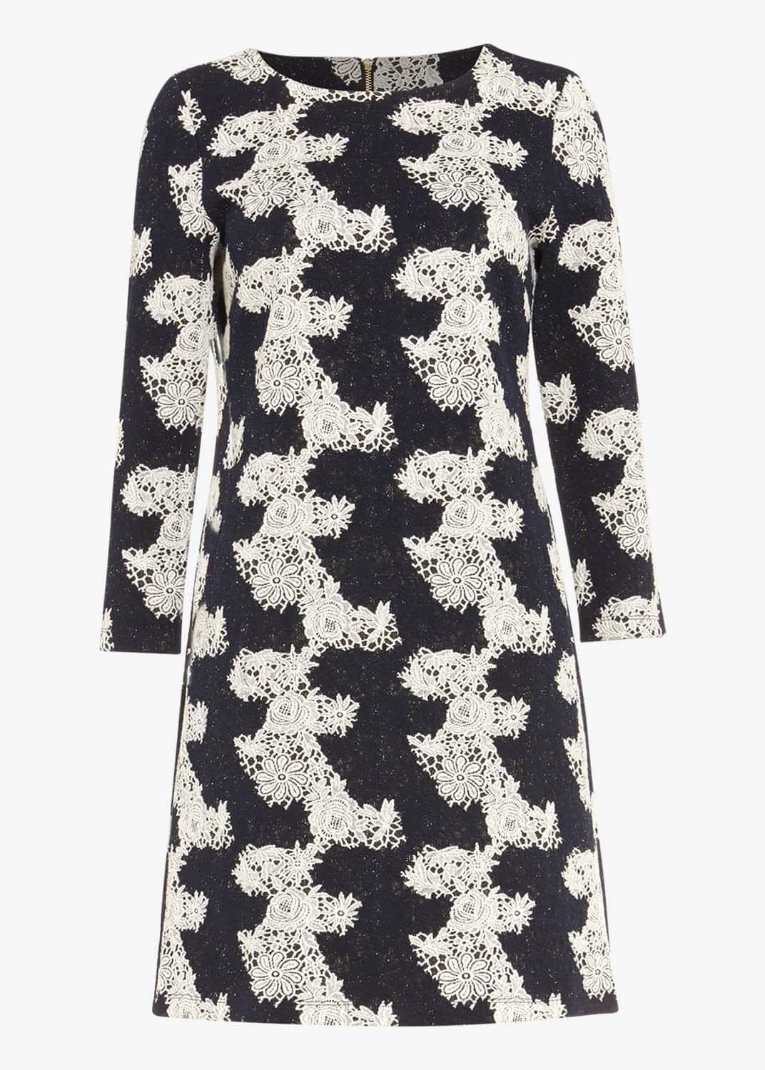 Frangelica Floral Jacquard Dress