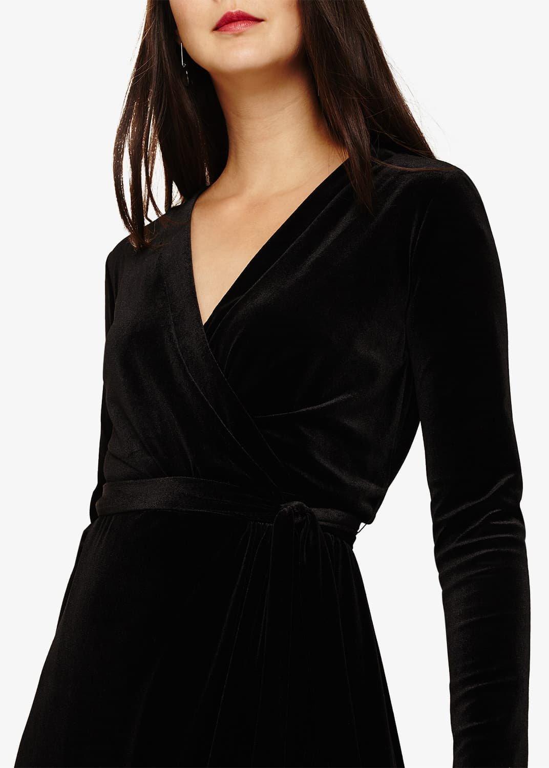 Valeria Velvet Wrap Maxi Dress