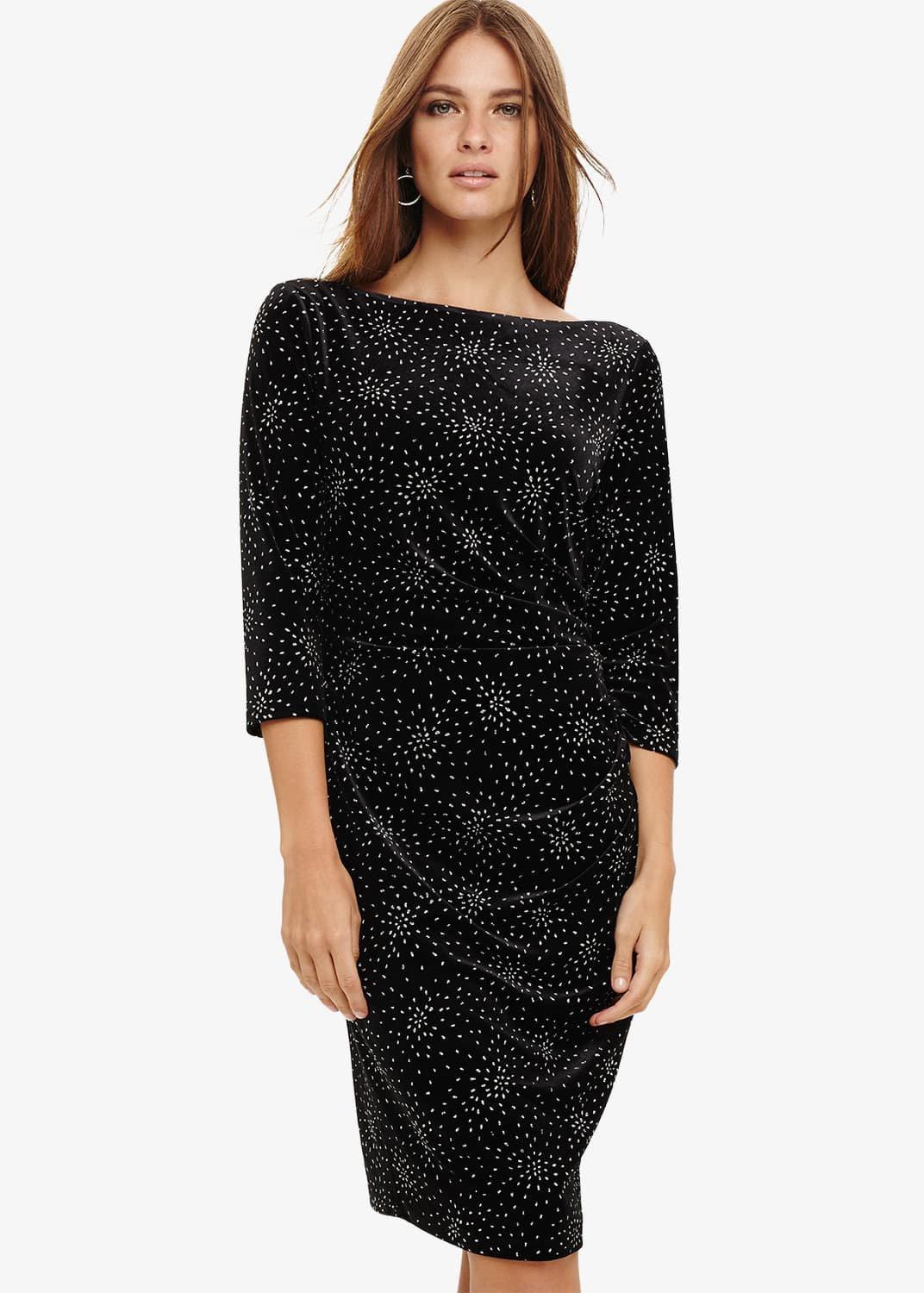 Luisa Twinkle Velvet Dress