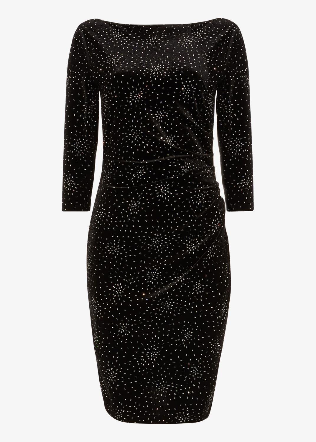 Luisa Twinkle Velvet Dress