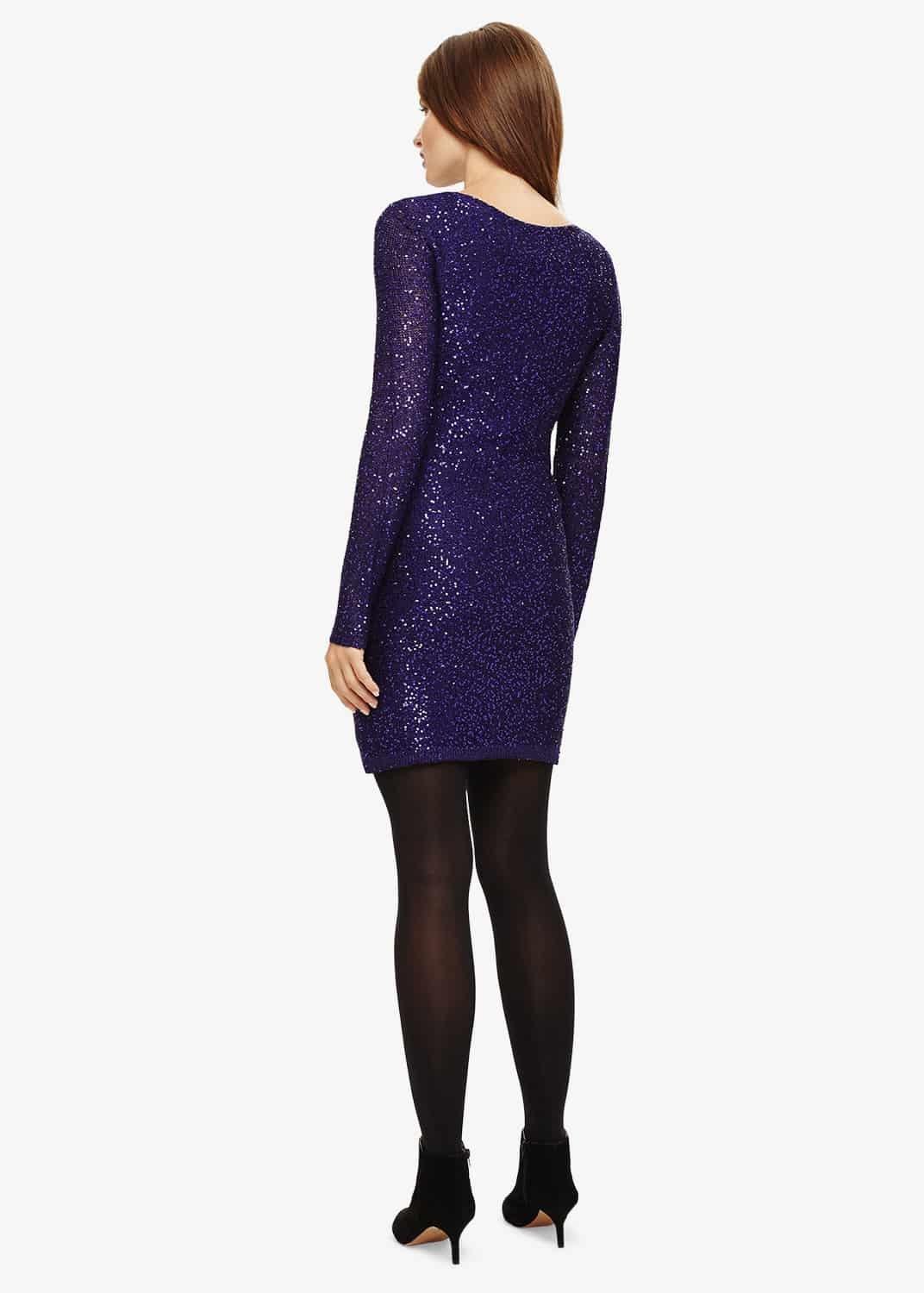 Juana Sequin Knitted Dress
