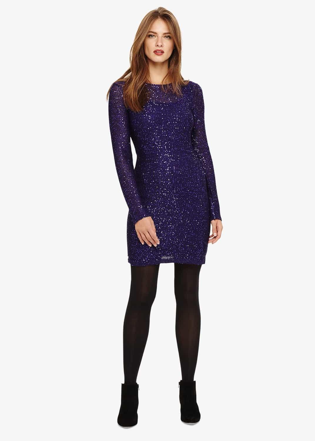 Juana Sequin Knitted Dress