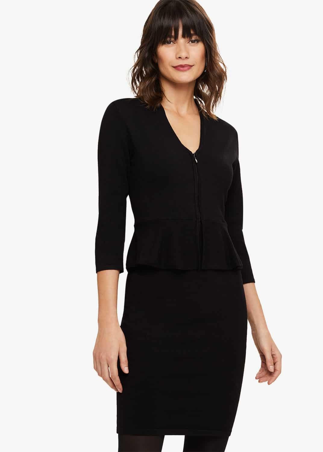 Zuria Peplum Knitted Dress