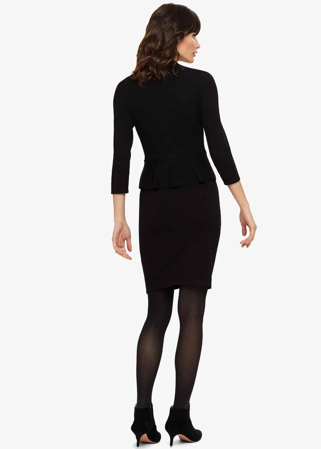 Zuria Peplum Knitted Dress