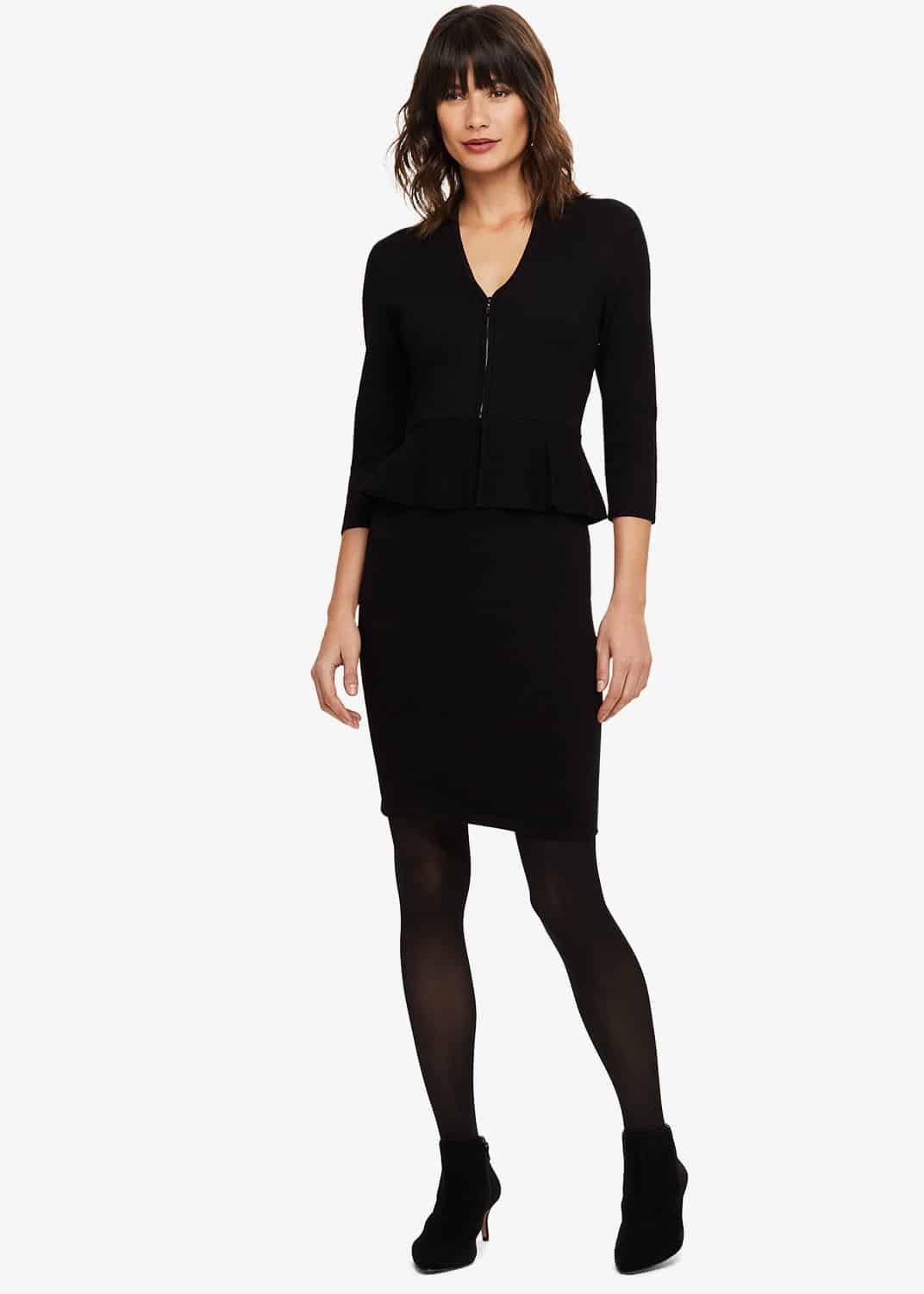 Zuria Peplum Knitted Dress