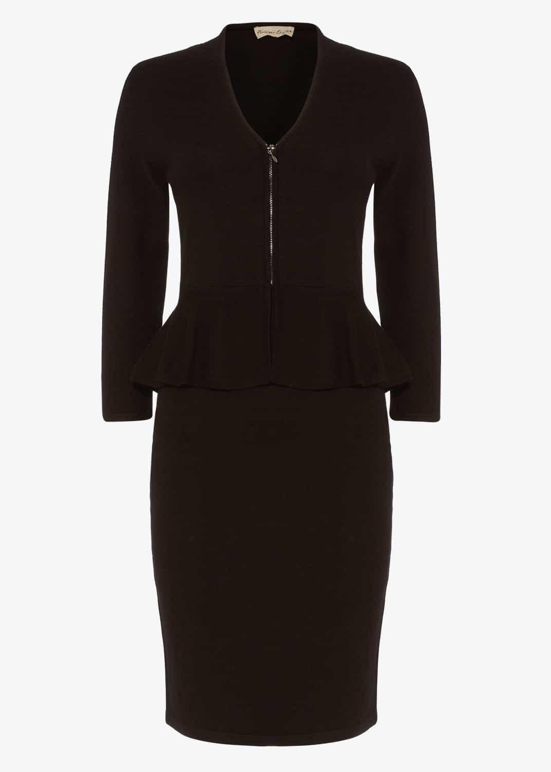 Zuria Peplum Knitted Dress
