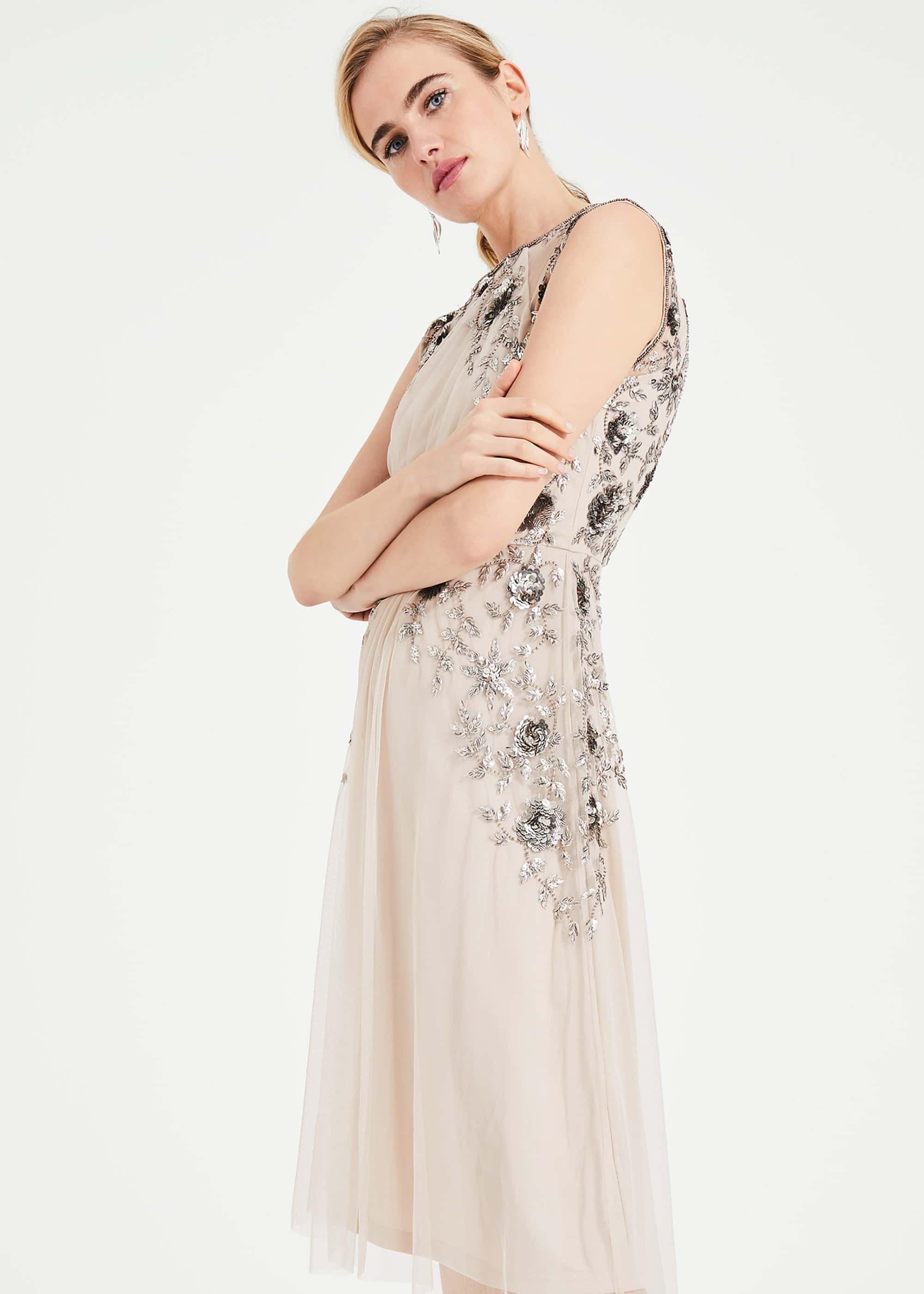 Toria Embellished Tulle Dress