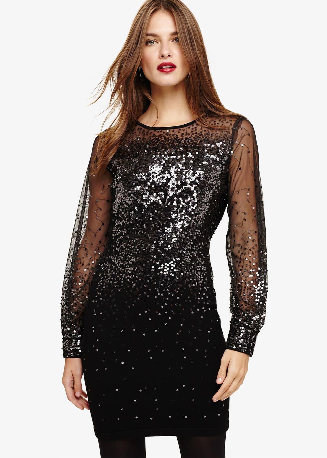 Matilda Balloon Sleeve Sequin Dress
