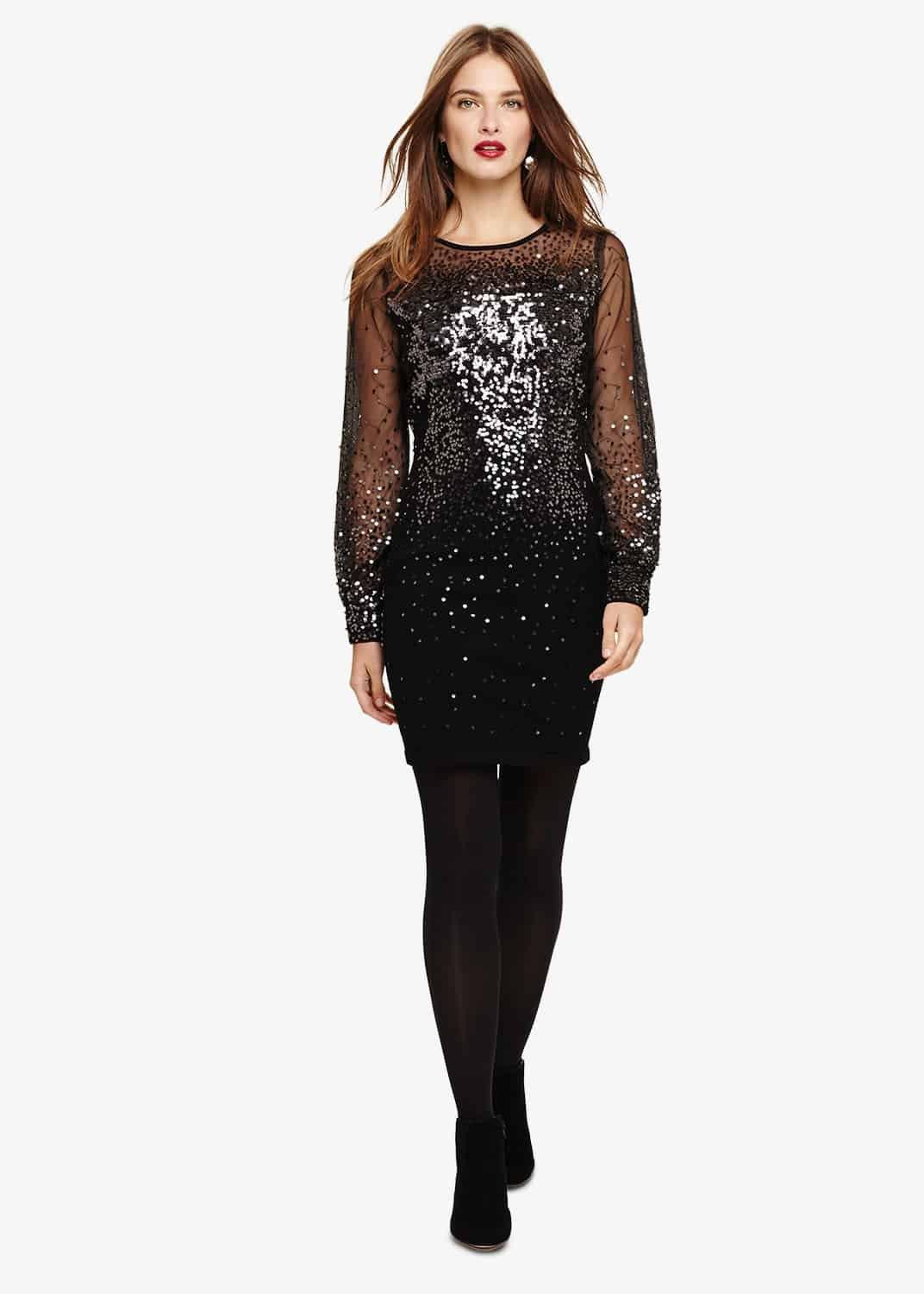 Matilda Balloon Sleeve Sequin Dress