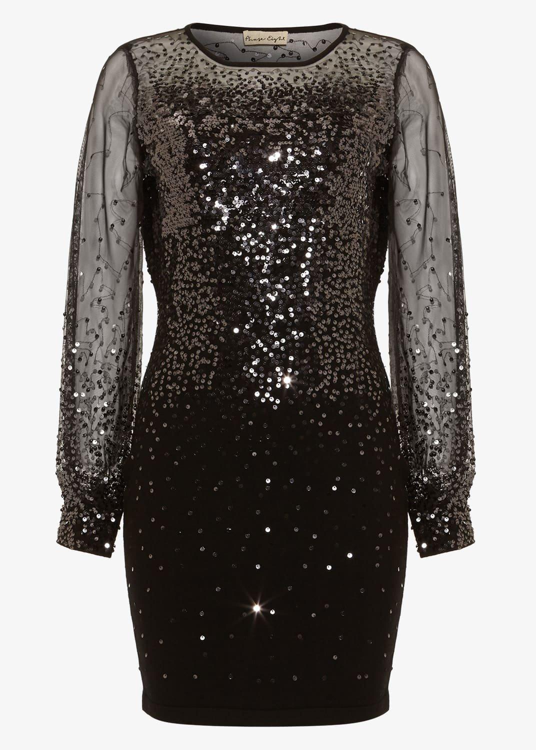 Matilda Balloon Sleeve Sequin Dress