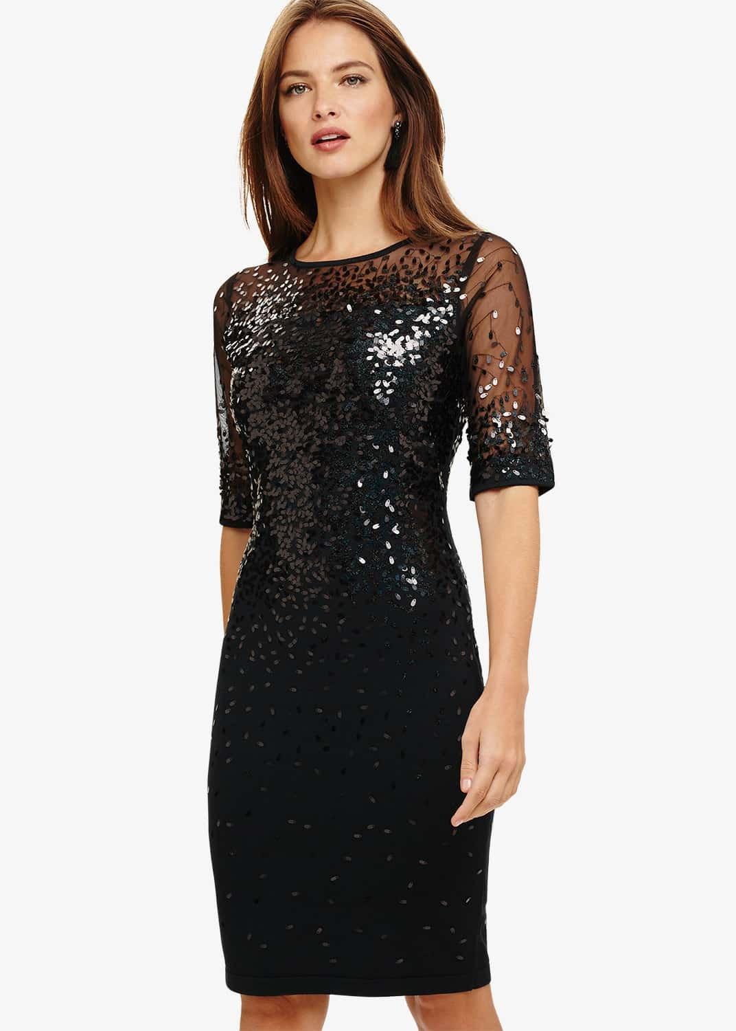 Orlena Ombre Sequin Knitted Dress