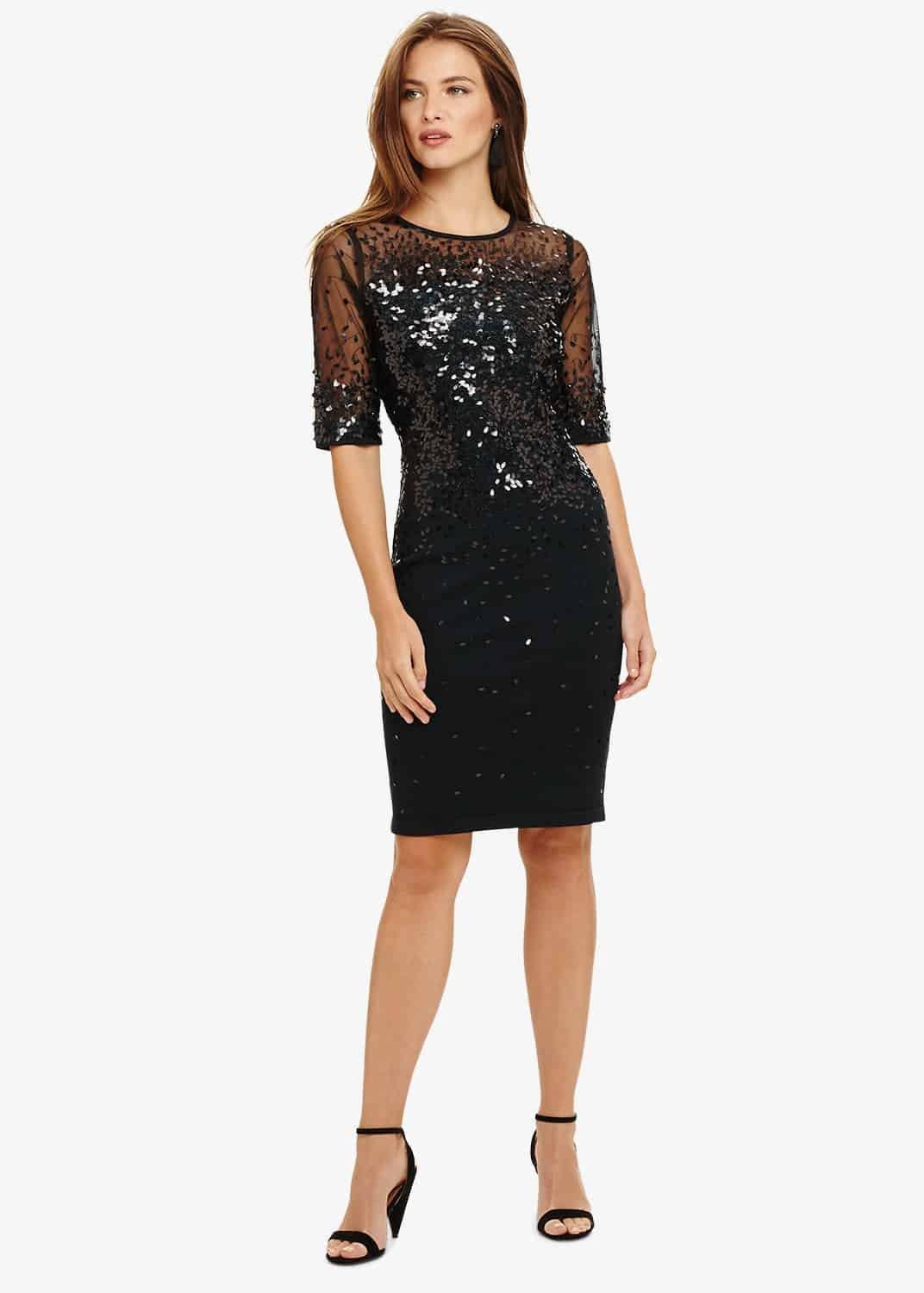 Orlena Ombre Sequin Knitted Dress