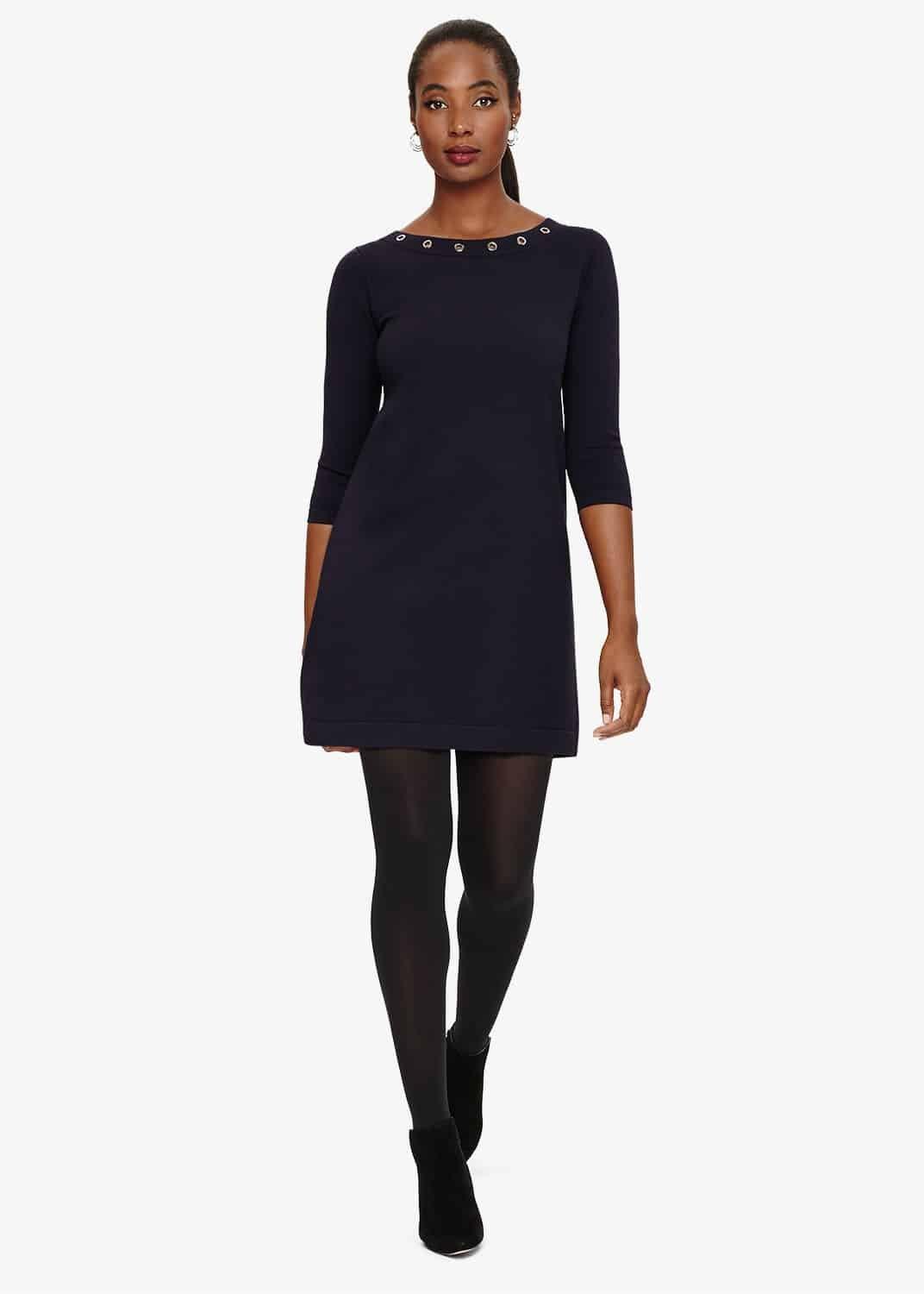 Esmerelda Eyelet Knitted Dress