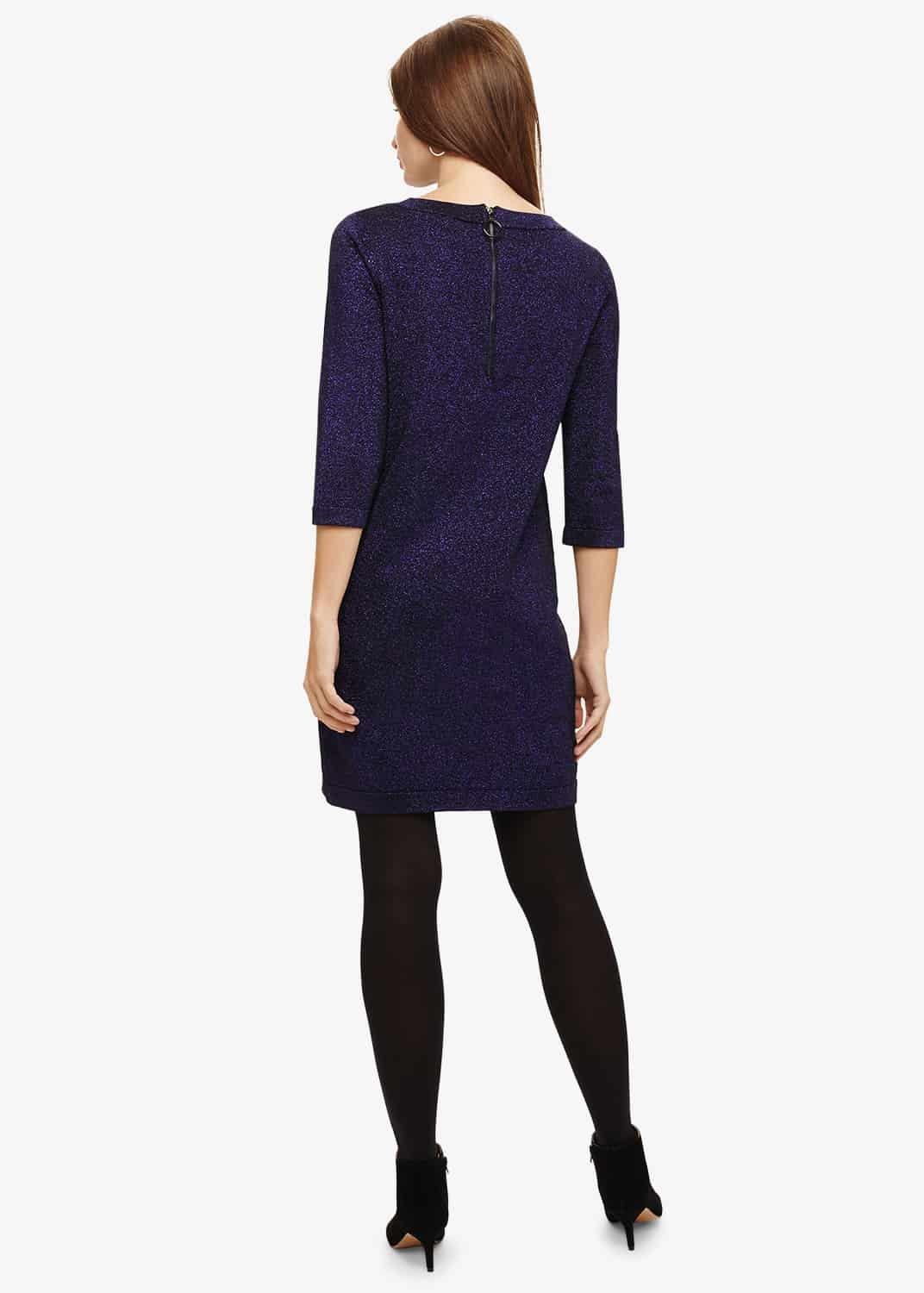 Sherri Shimmer Knitted Tunic Dress