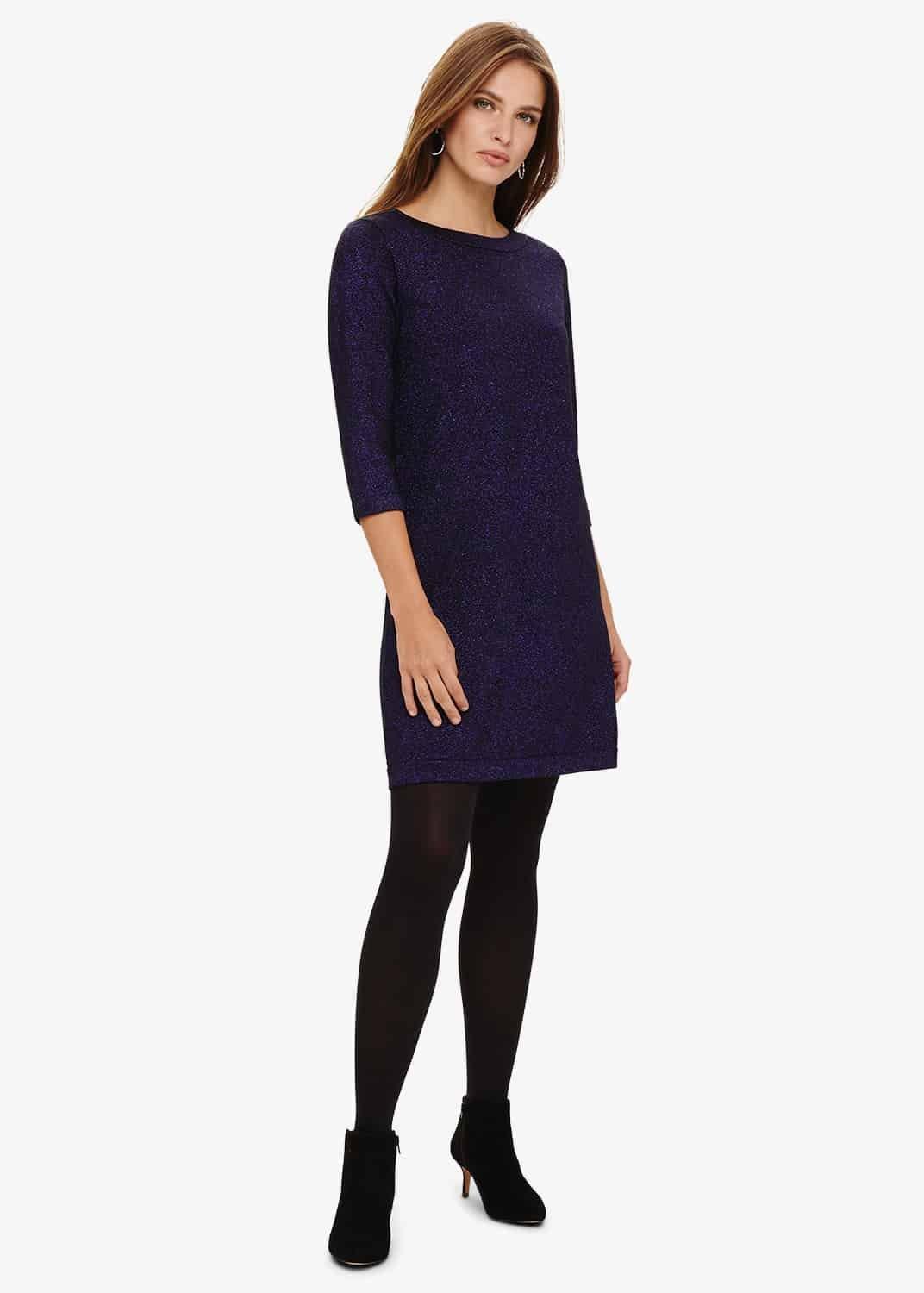 Sherri Shimmer Knitted Tunic Dress