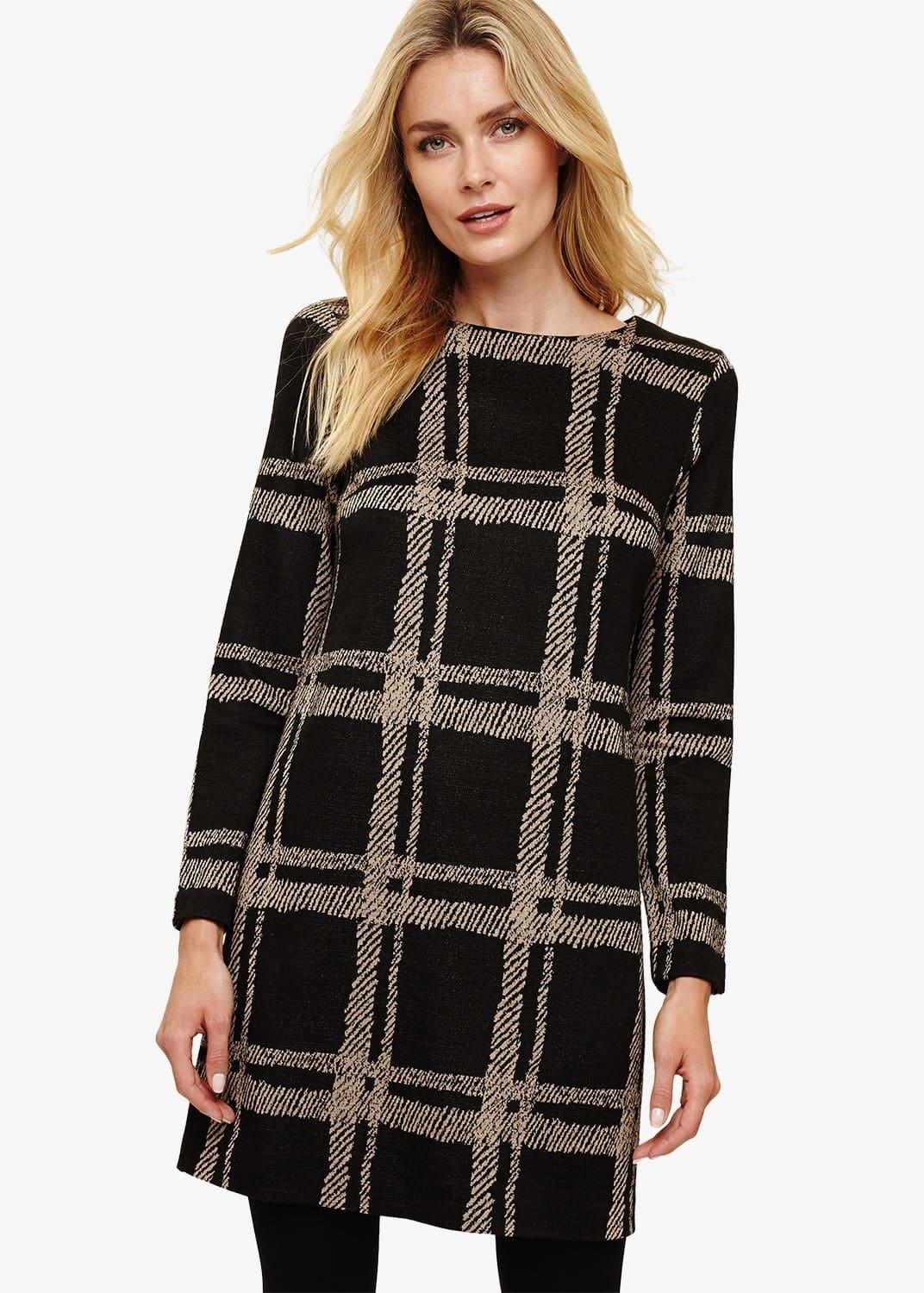 Cally Check Tunic Dress