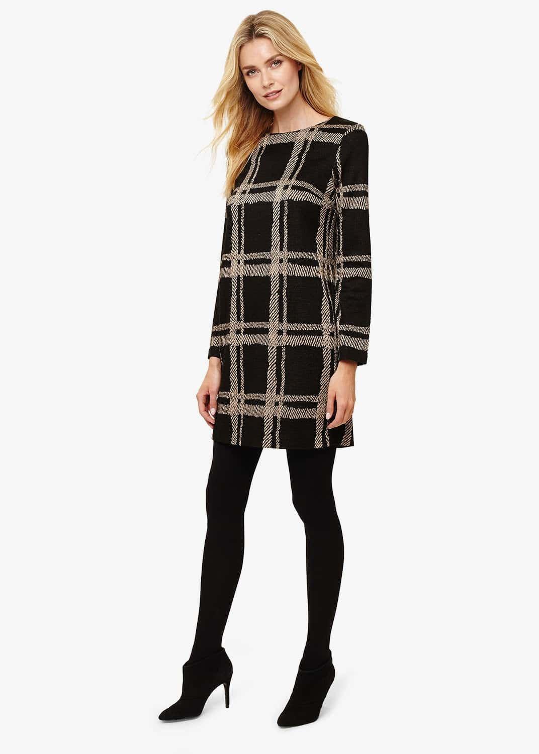 Cally Check Tunic Dress