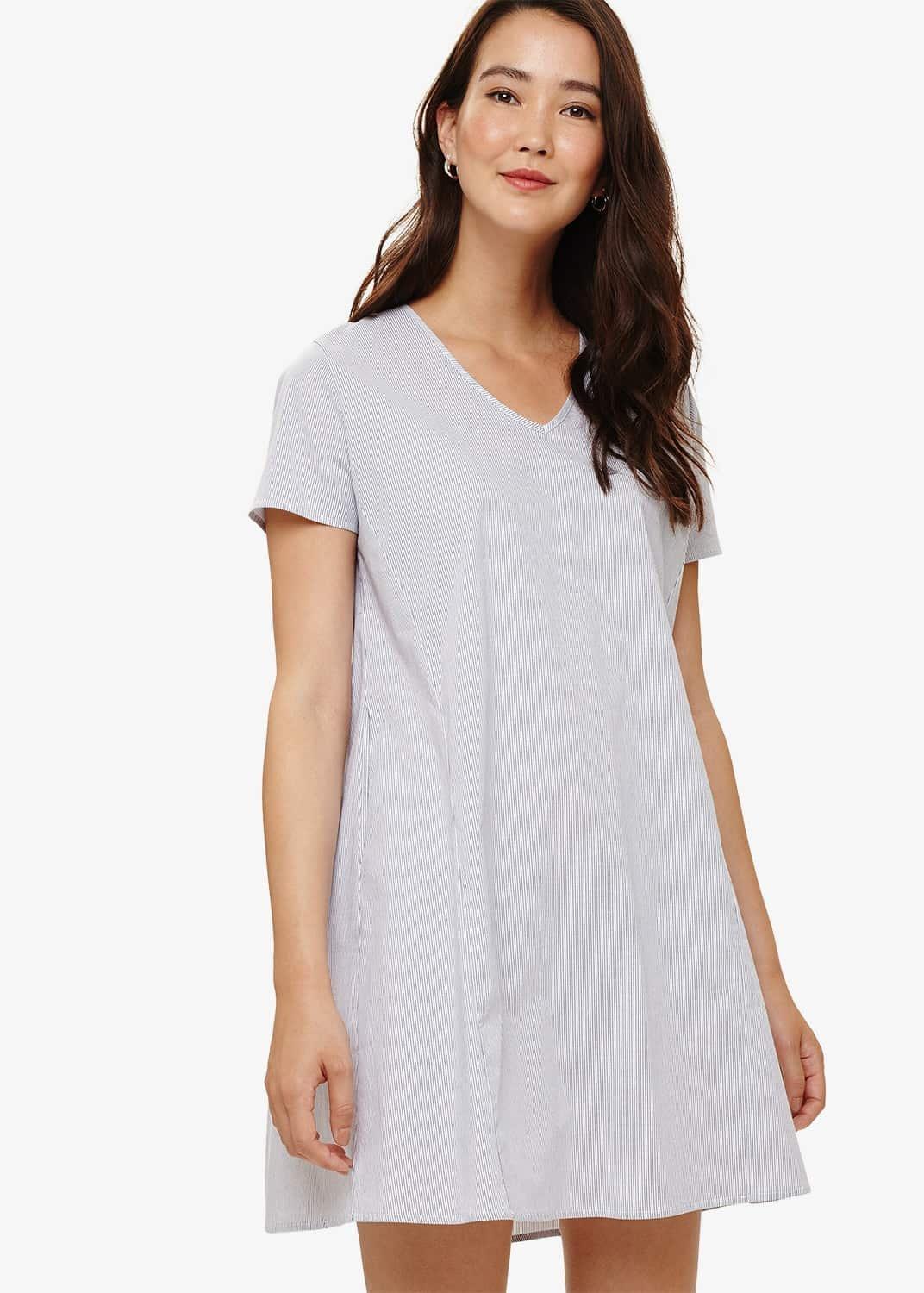 Natascia Pleat Back Tunic Dress