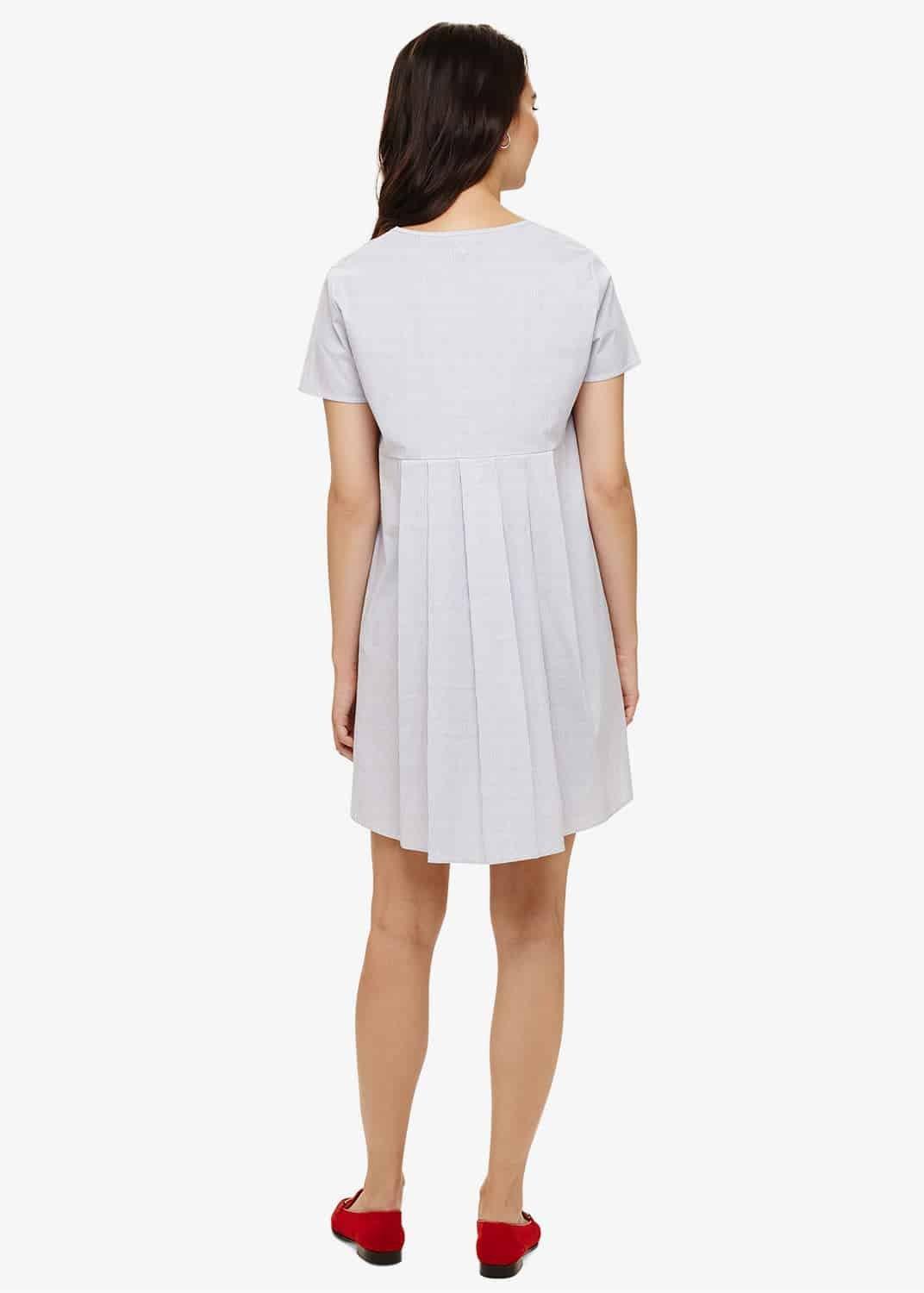 Natascia Pleat Back Tunic Dress
