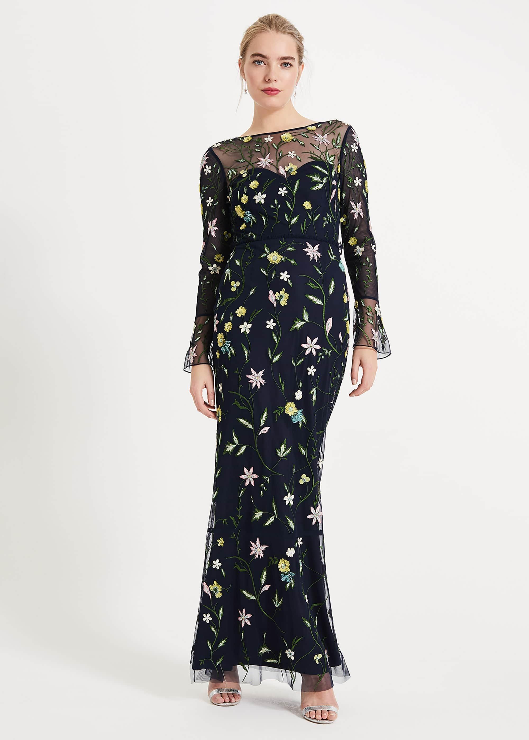 Mallory Embroidered Maxi Dress