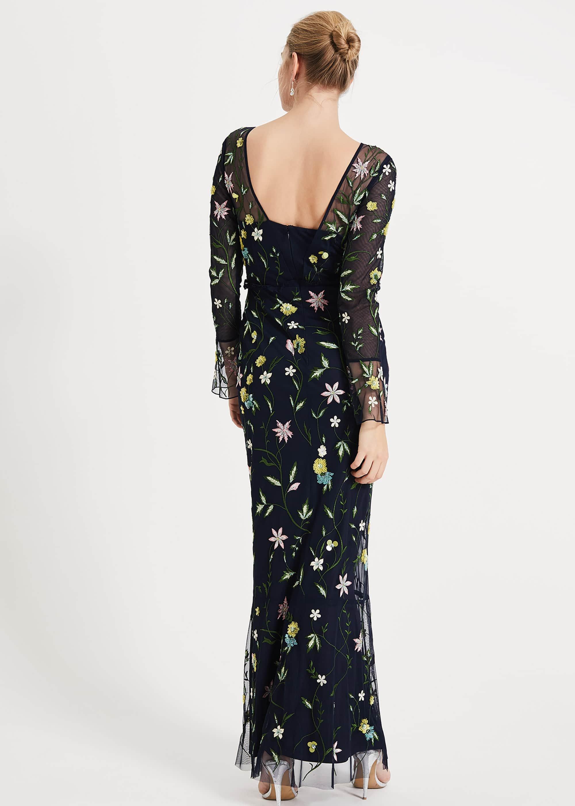 Mallory Embroidered Maxi Dress