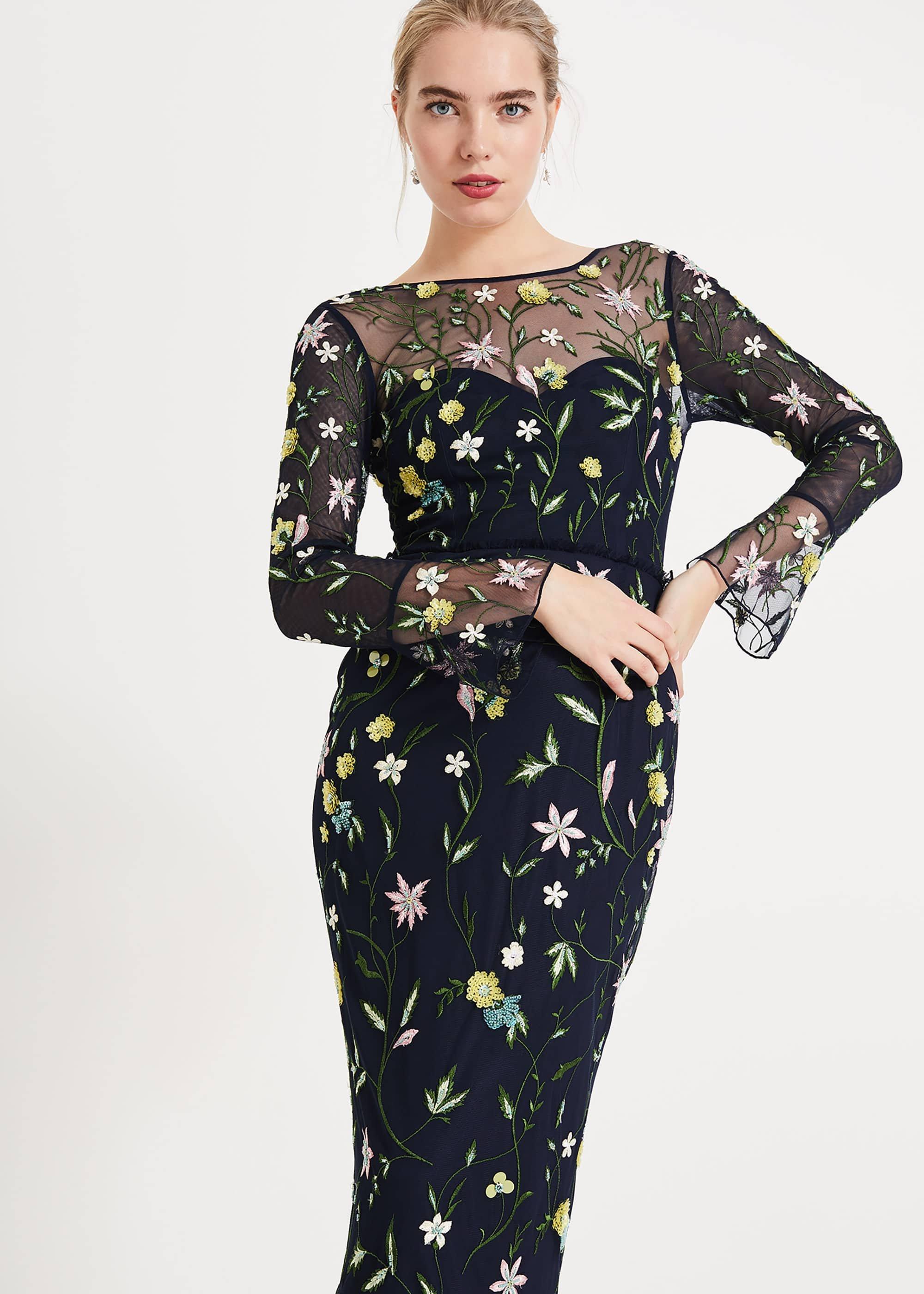 Mallory Embroidered Maxi Dress