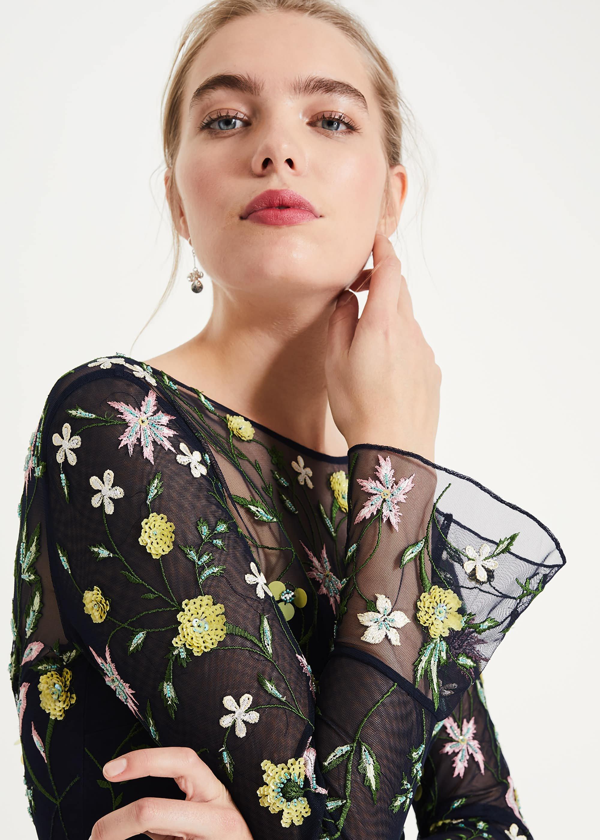 Mallory Embroidered Maxi Dress