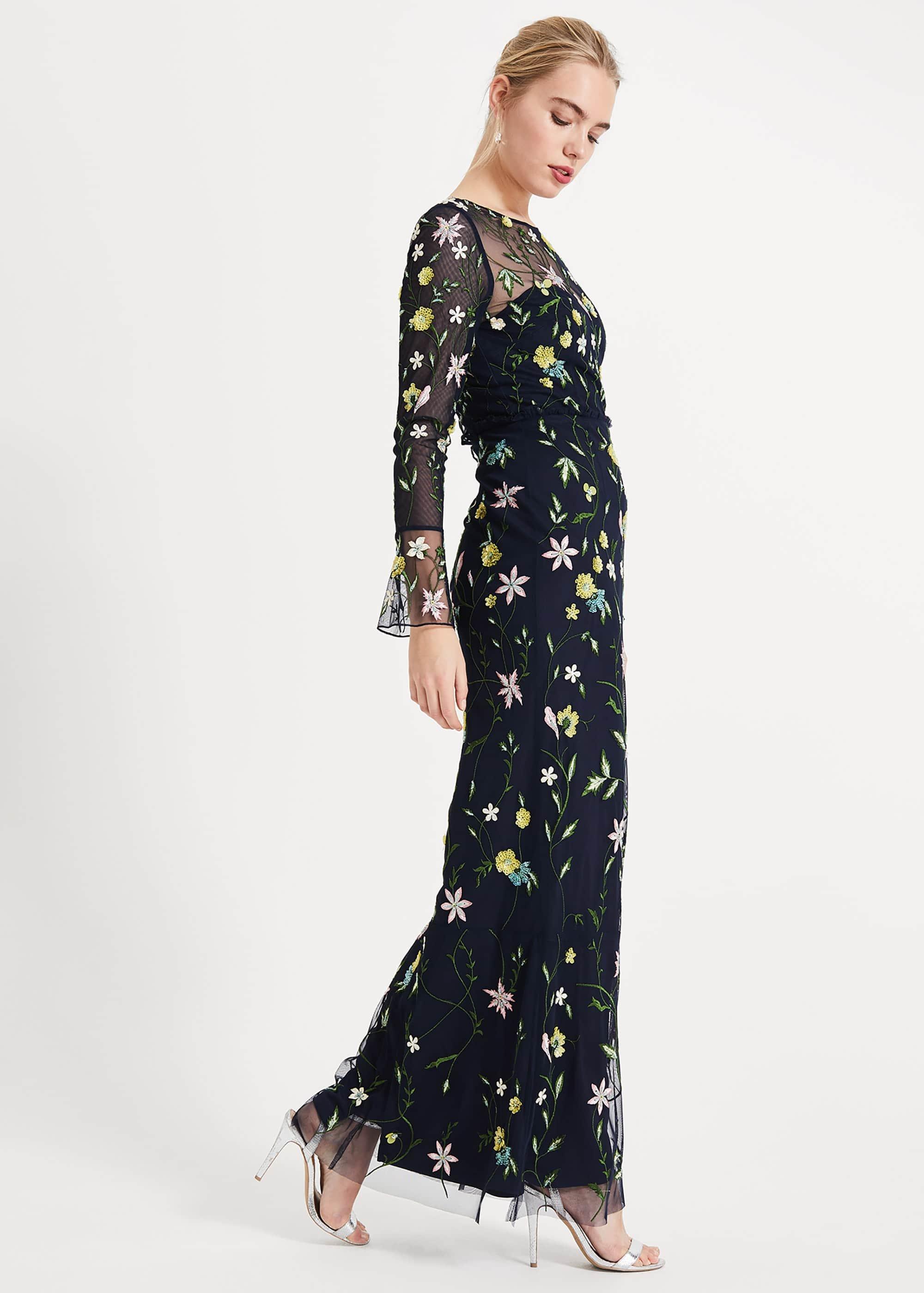 Mallory Embroidered Maxi Dress
