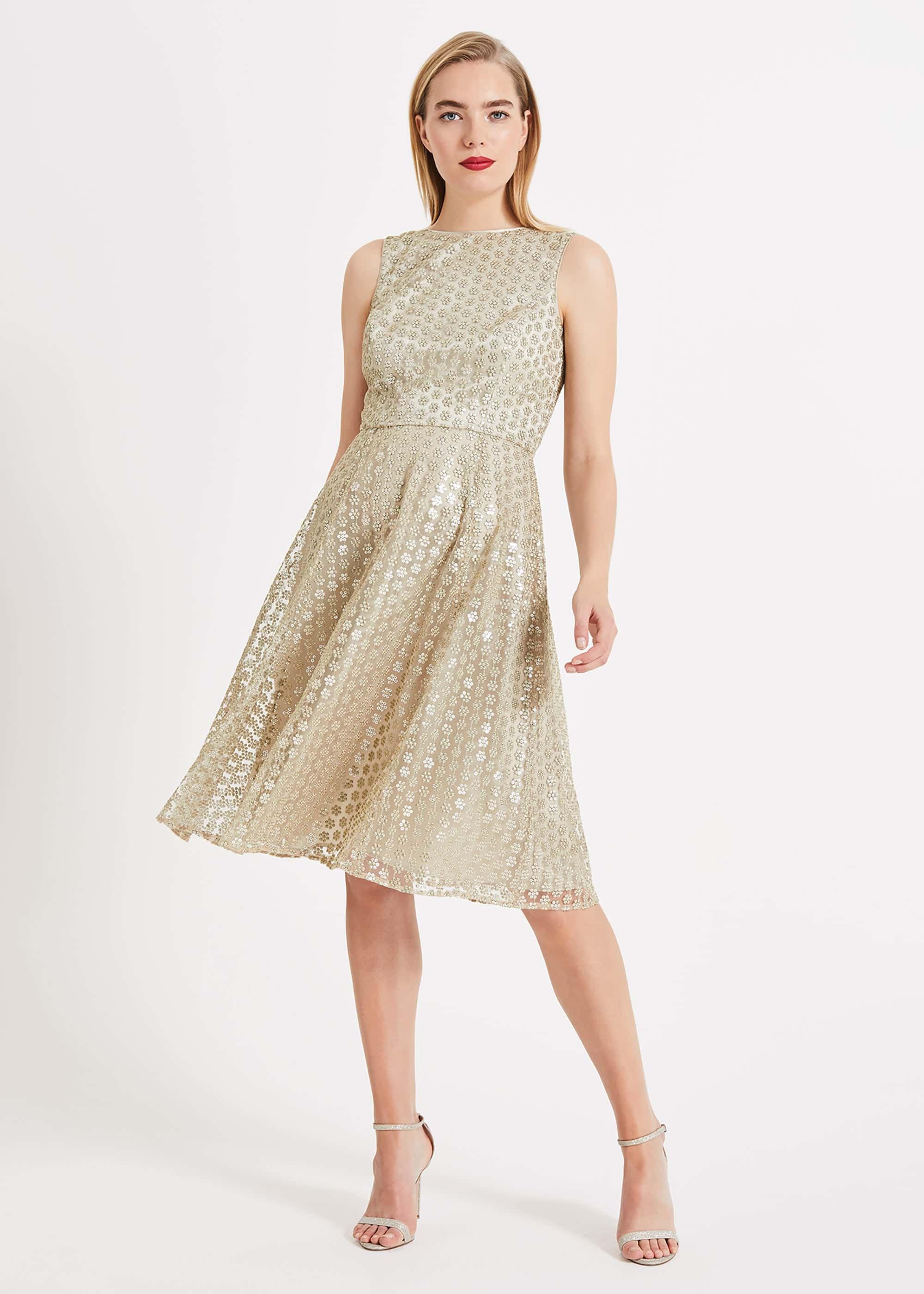 Imani Sequin Flower Dress