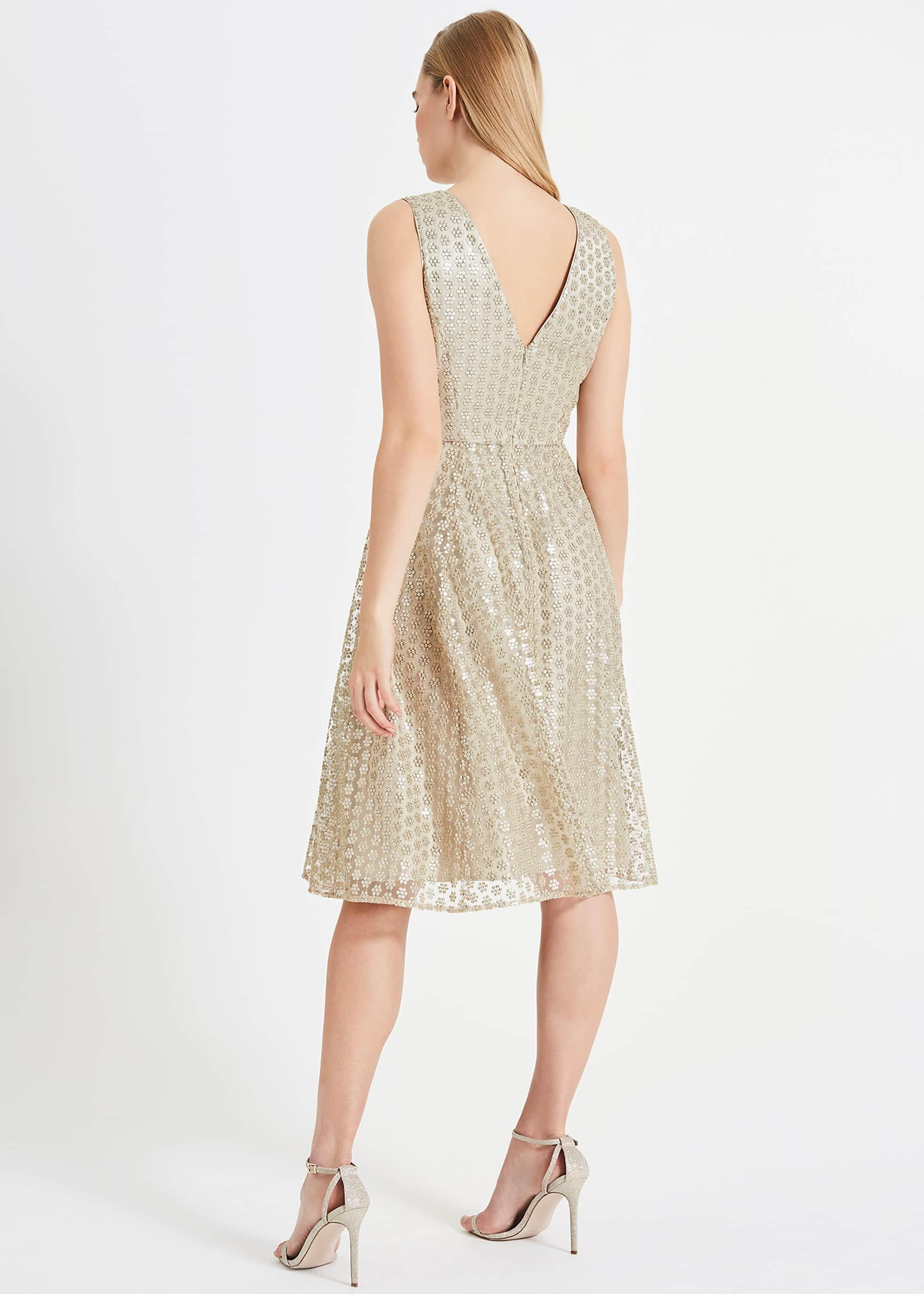 Imani Sequin Flower Dress