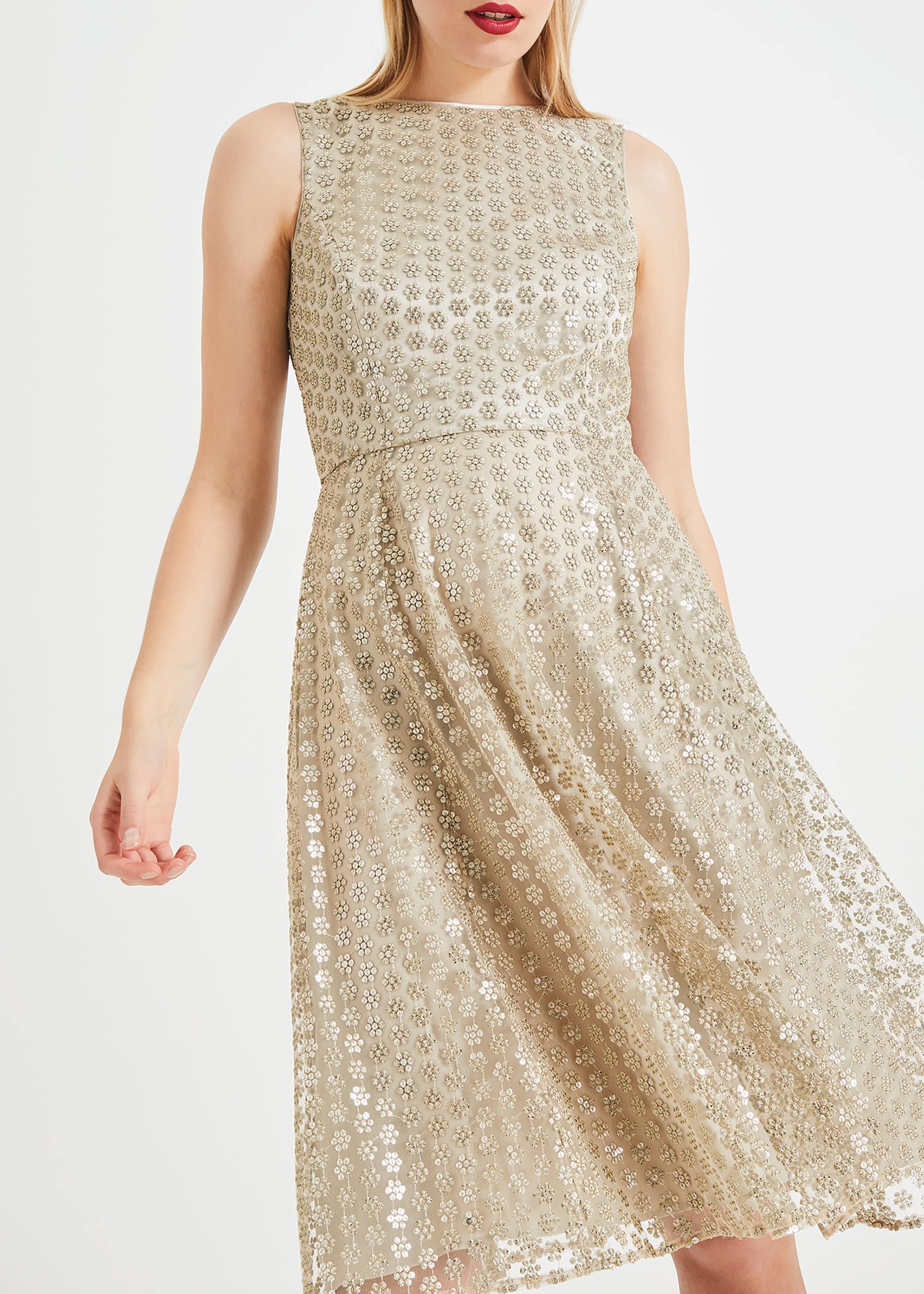 Imani Sequin Flower Dress