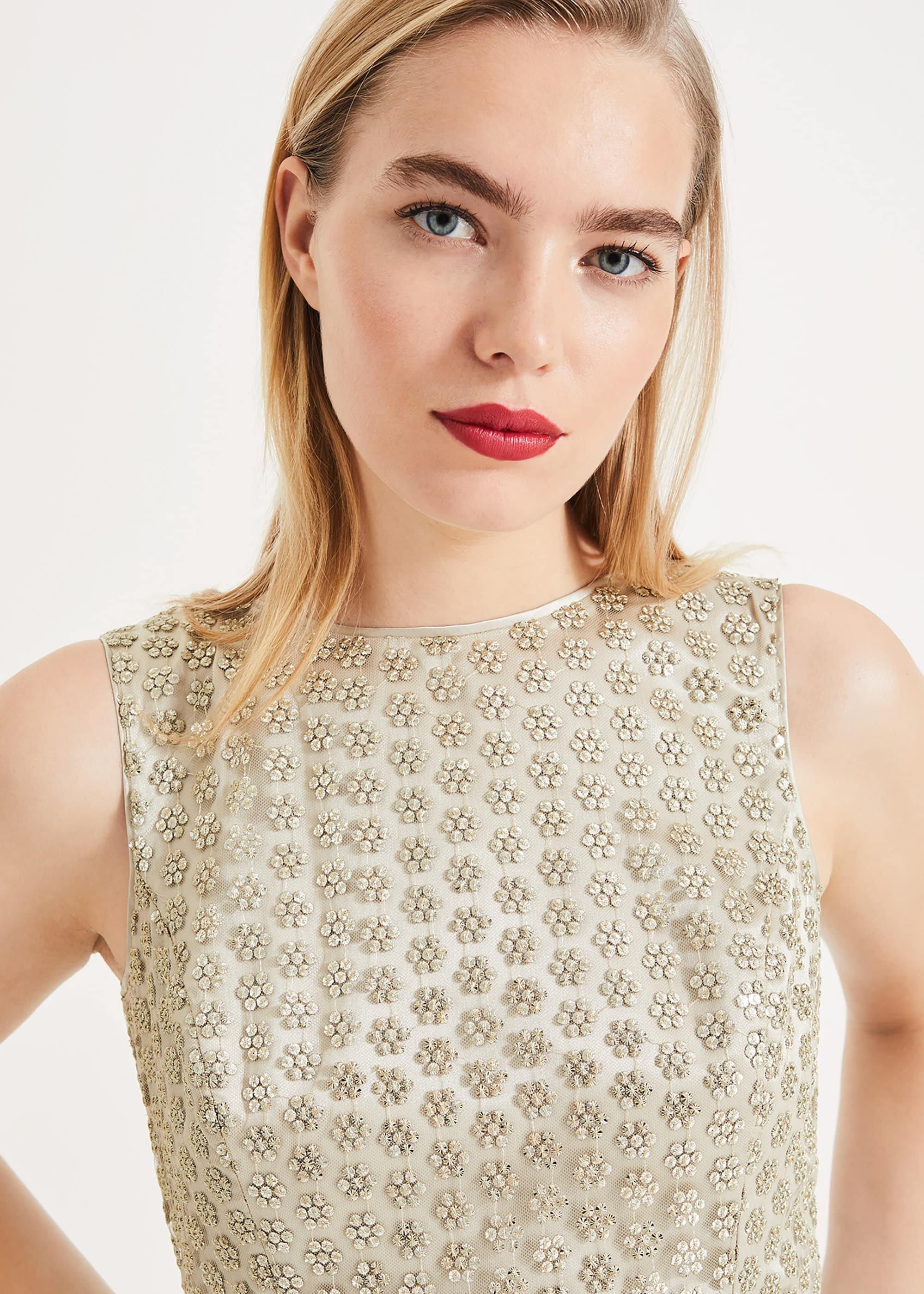 Imani Sequin Flower Dress