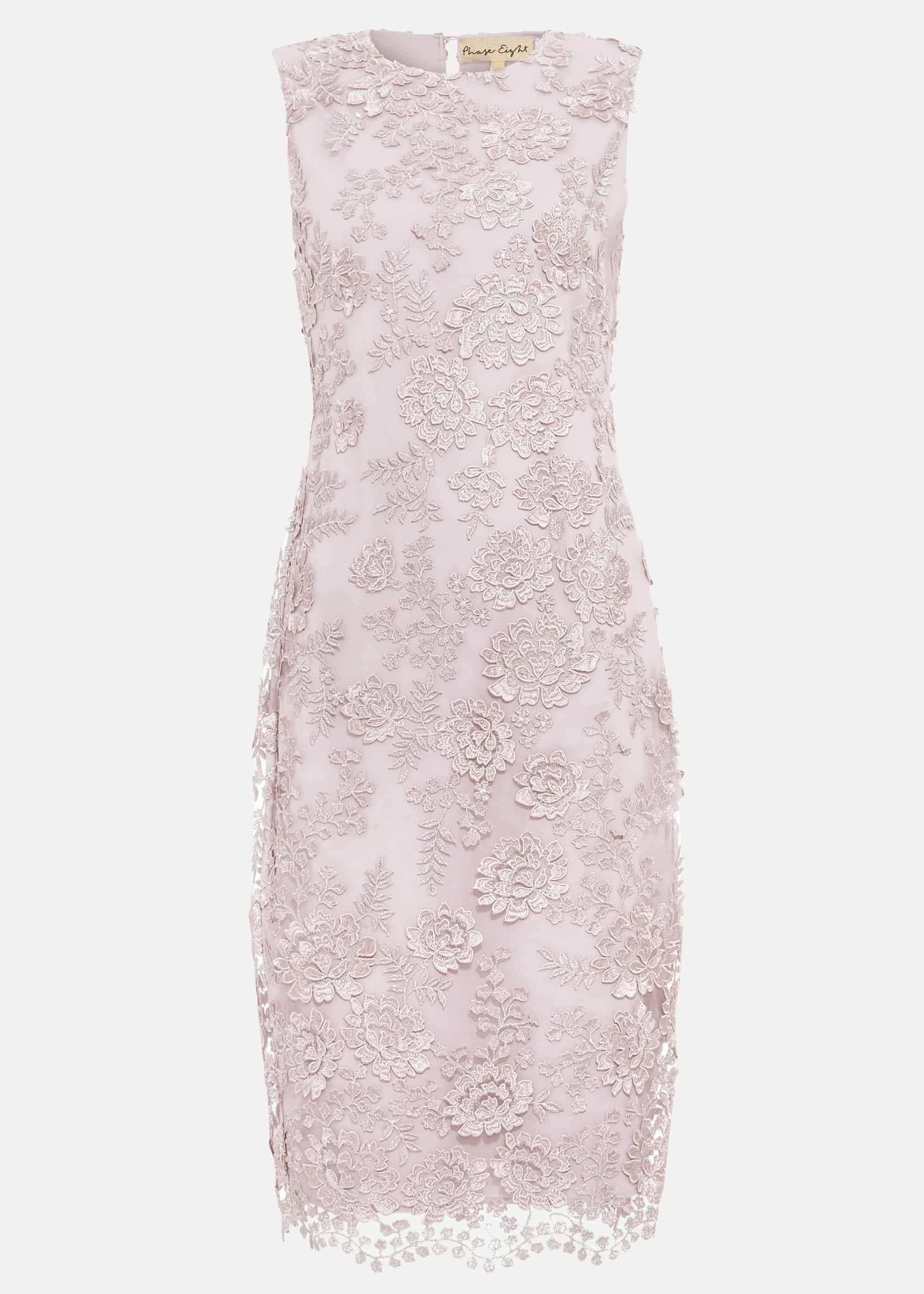 Teresa Metallic Lace Dress