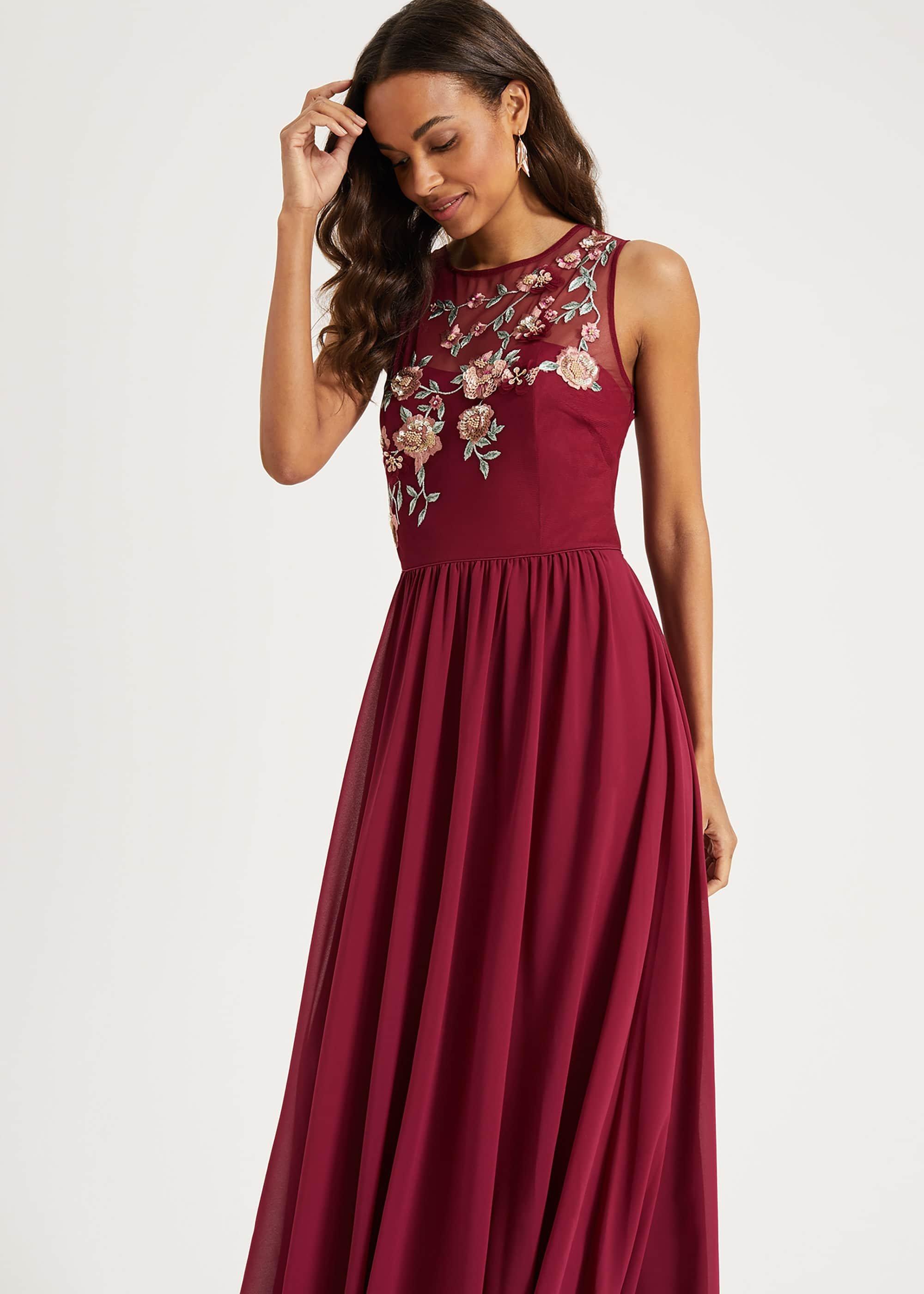 Zanya Embroidered Maxi Dress