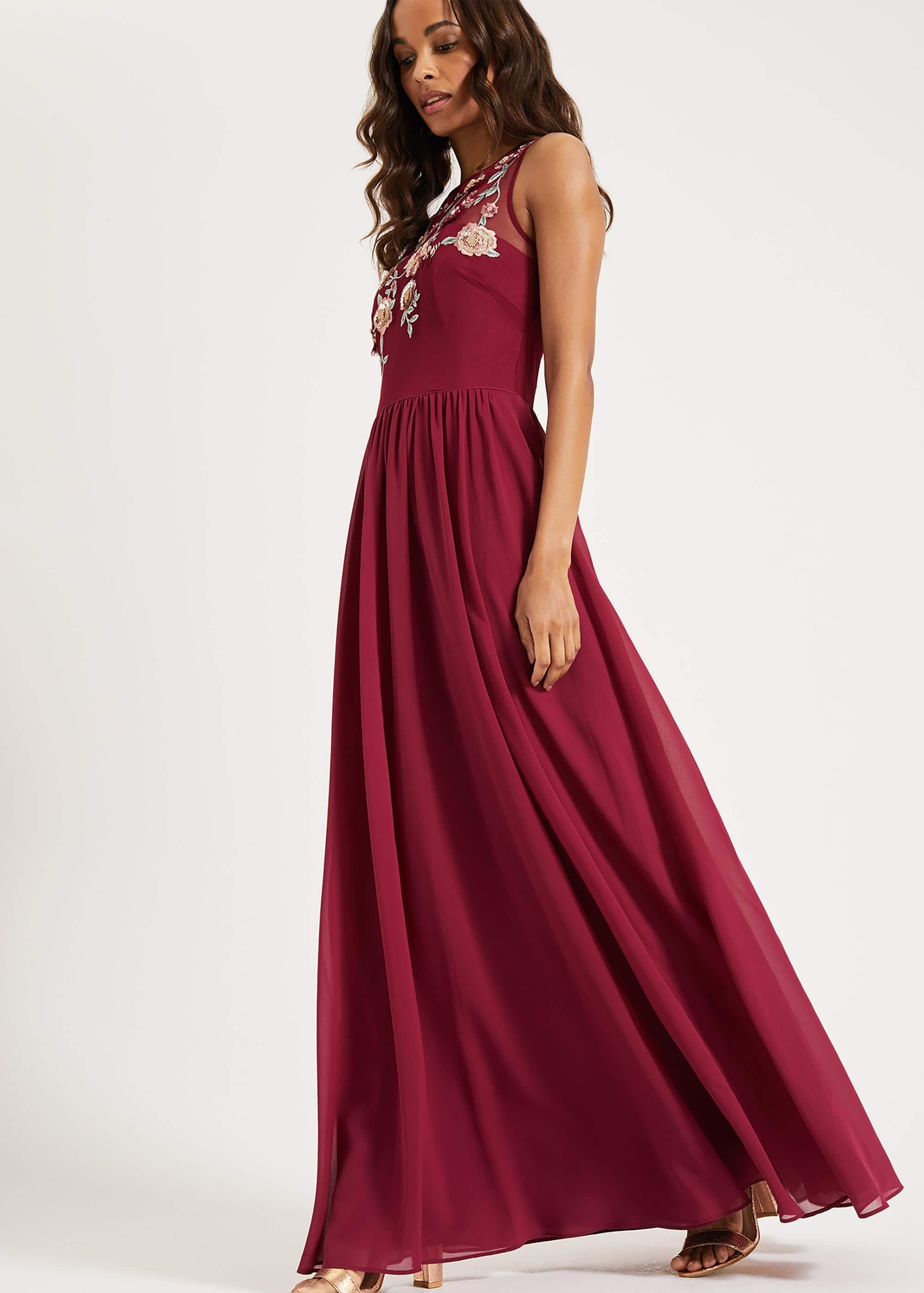 Zanya Embroidered Maxi Dress