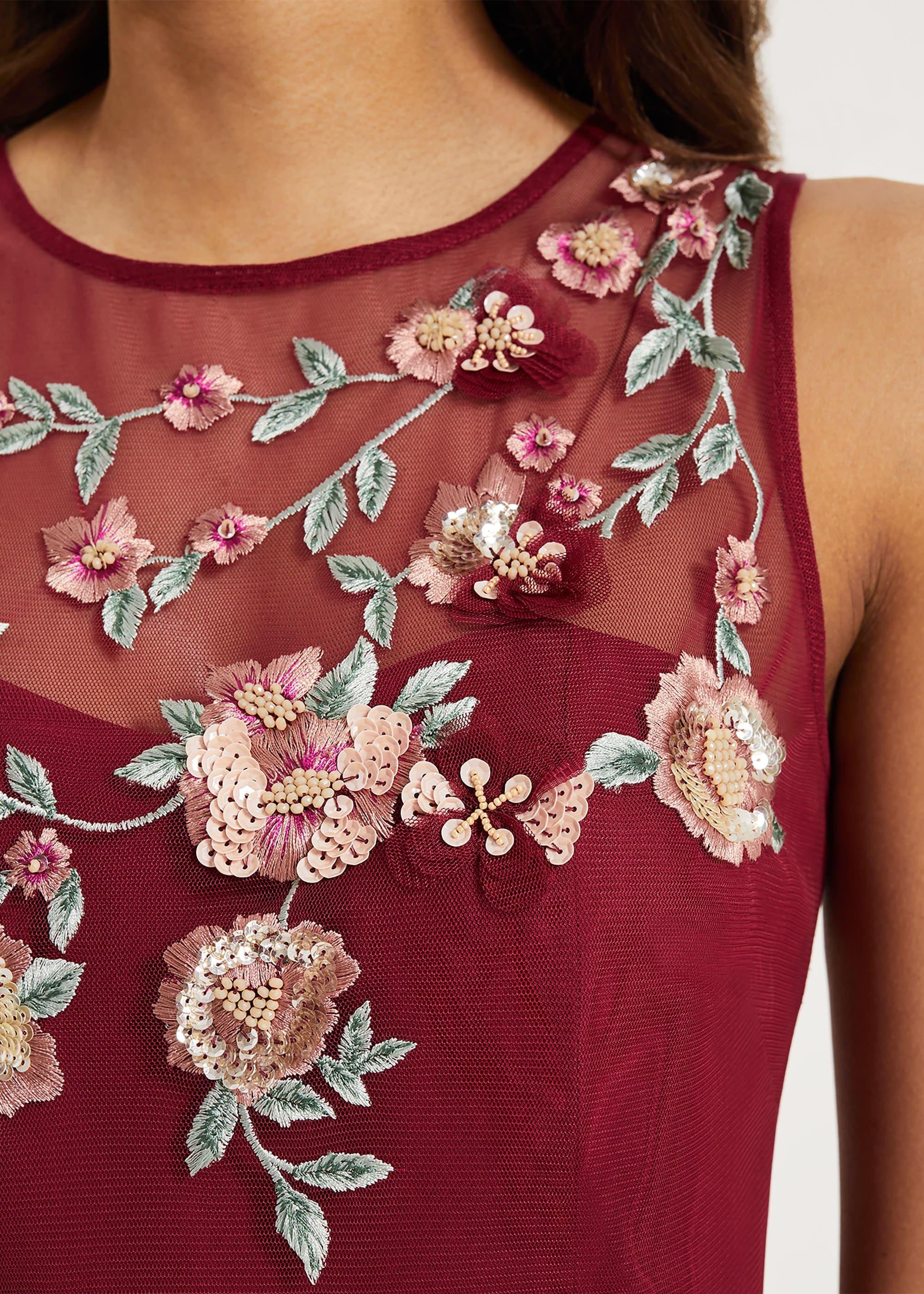 Zanya Embroidered Maxi Dress