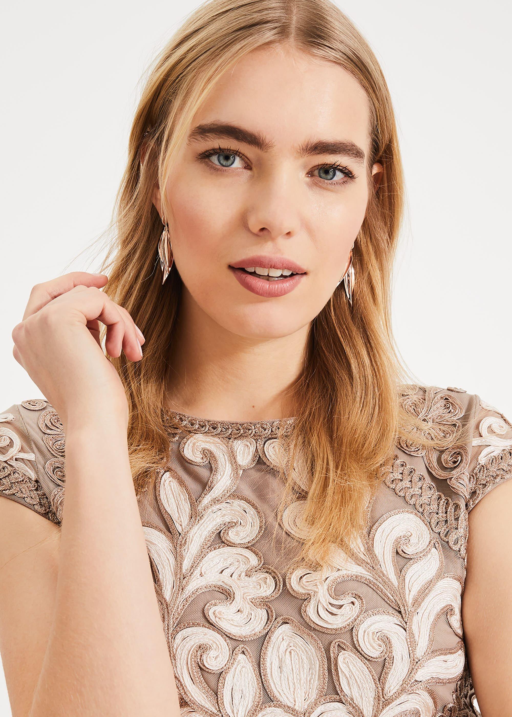Perdy Tapework Lace Dress
