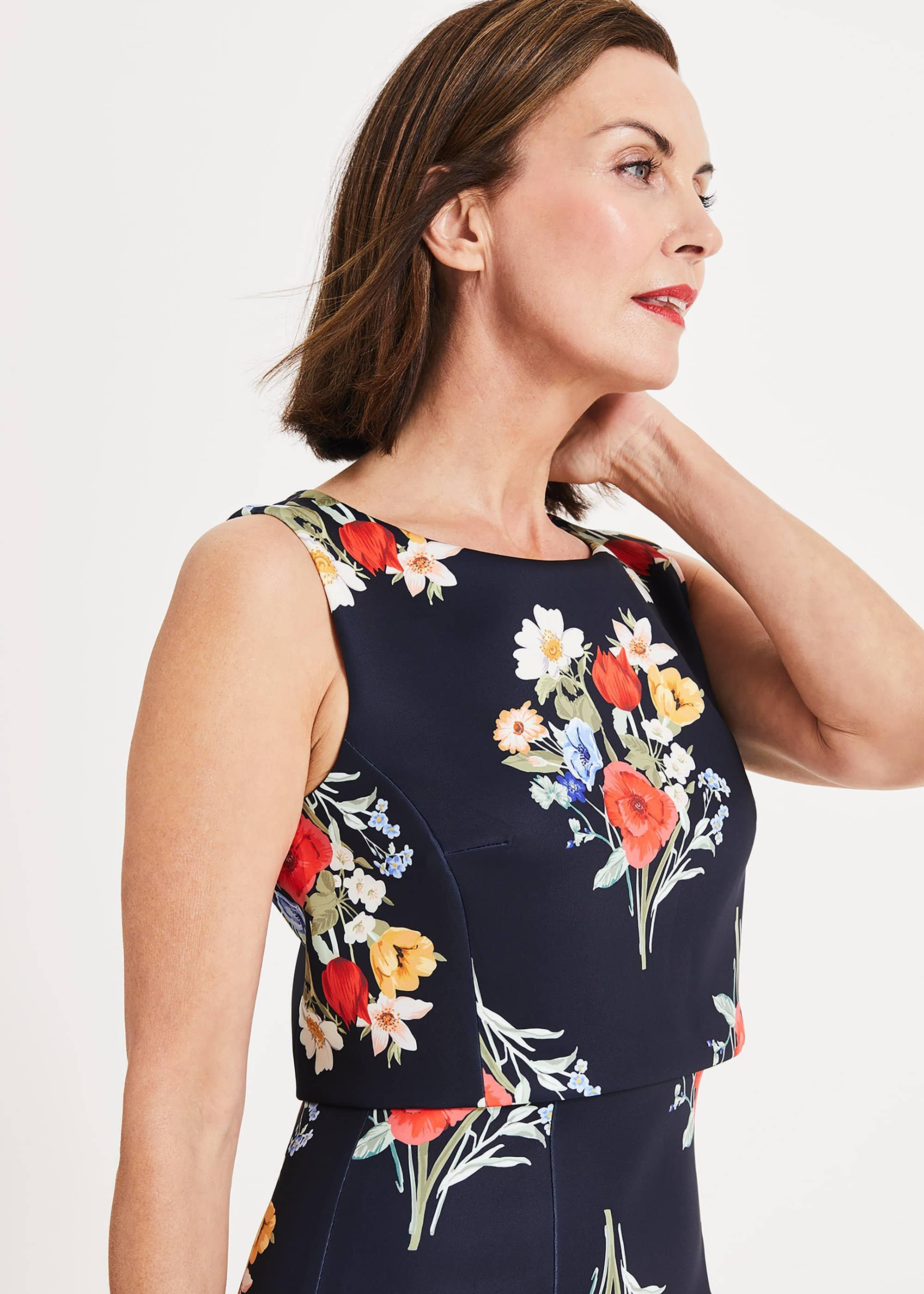 Carolina Double Layer Floral Dress