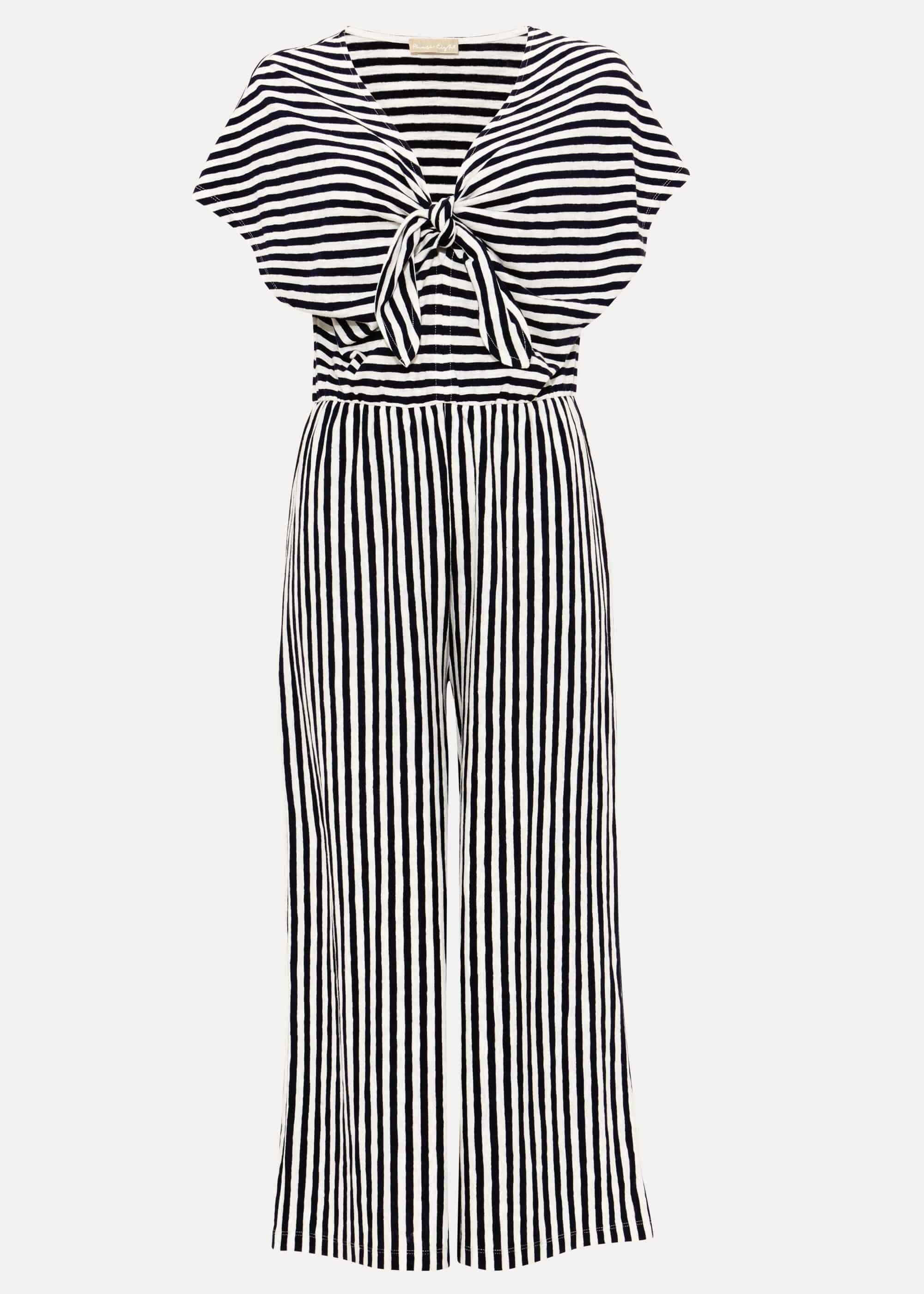 Janine Linen Striped Jumpsuit