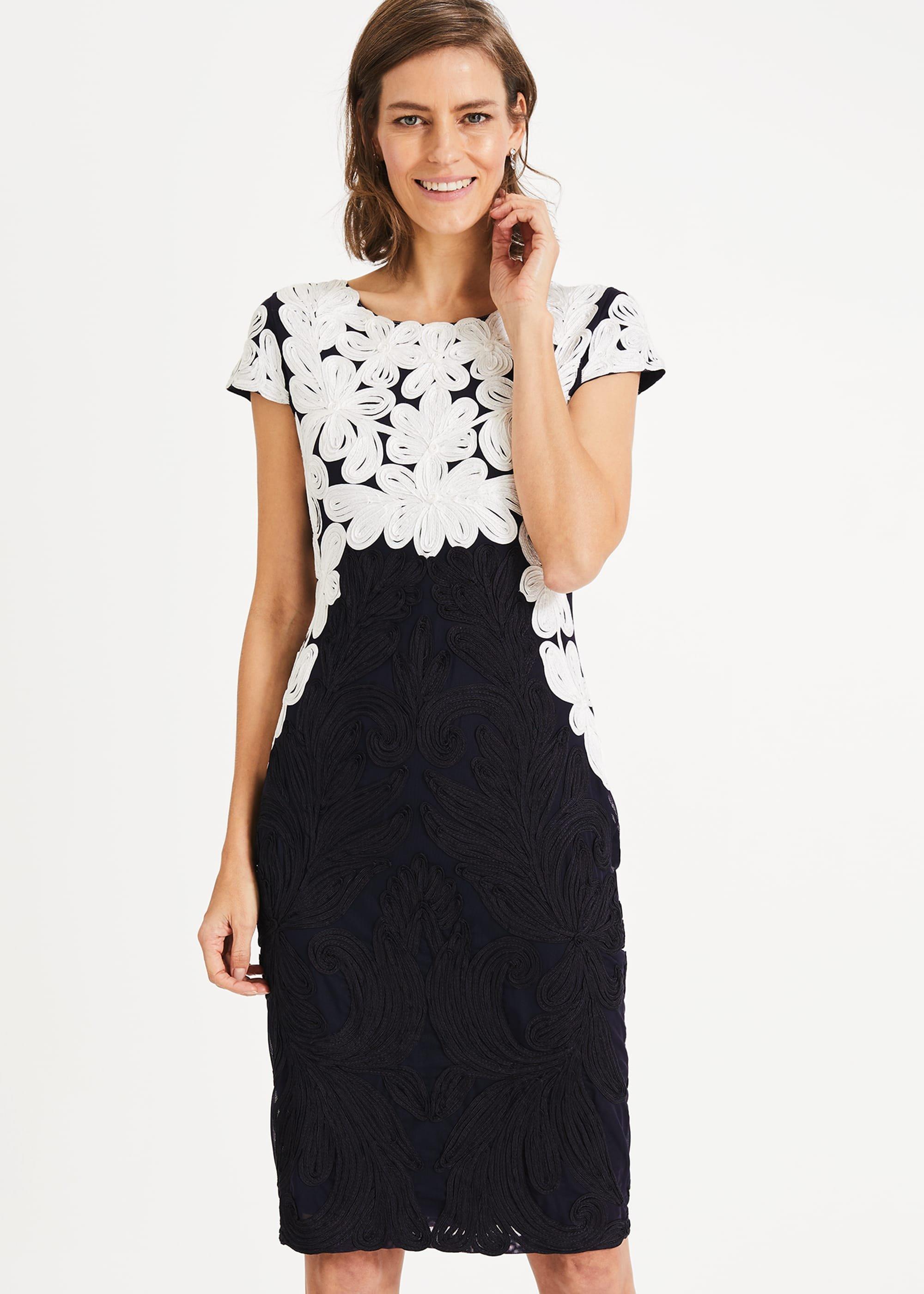 Catheleen Tapework Lace Dress