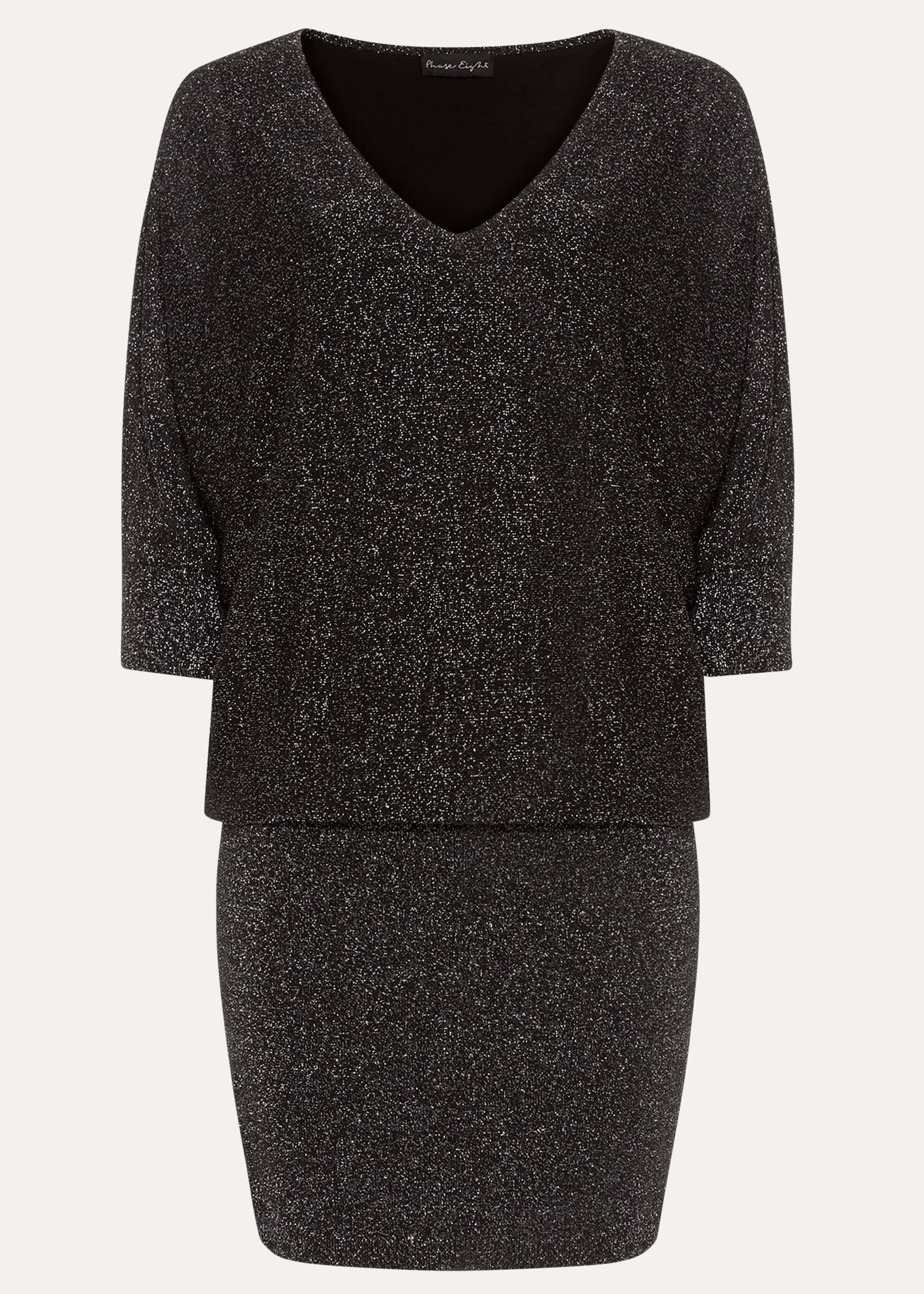 Becca V Neck Shimmer Knit Dress