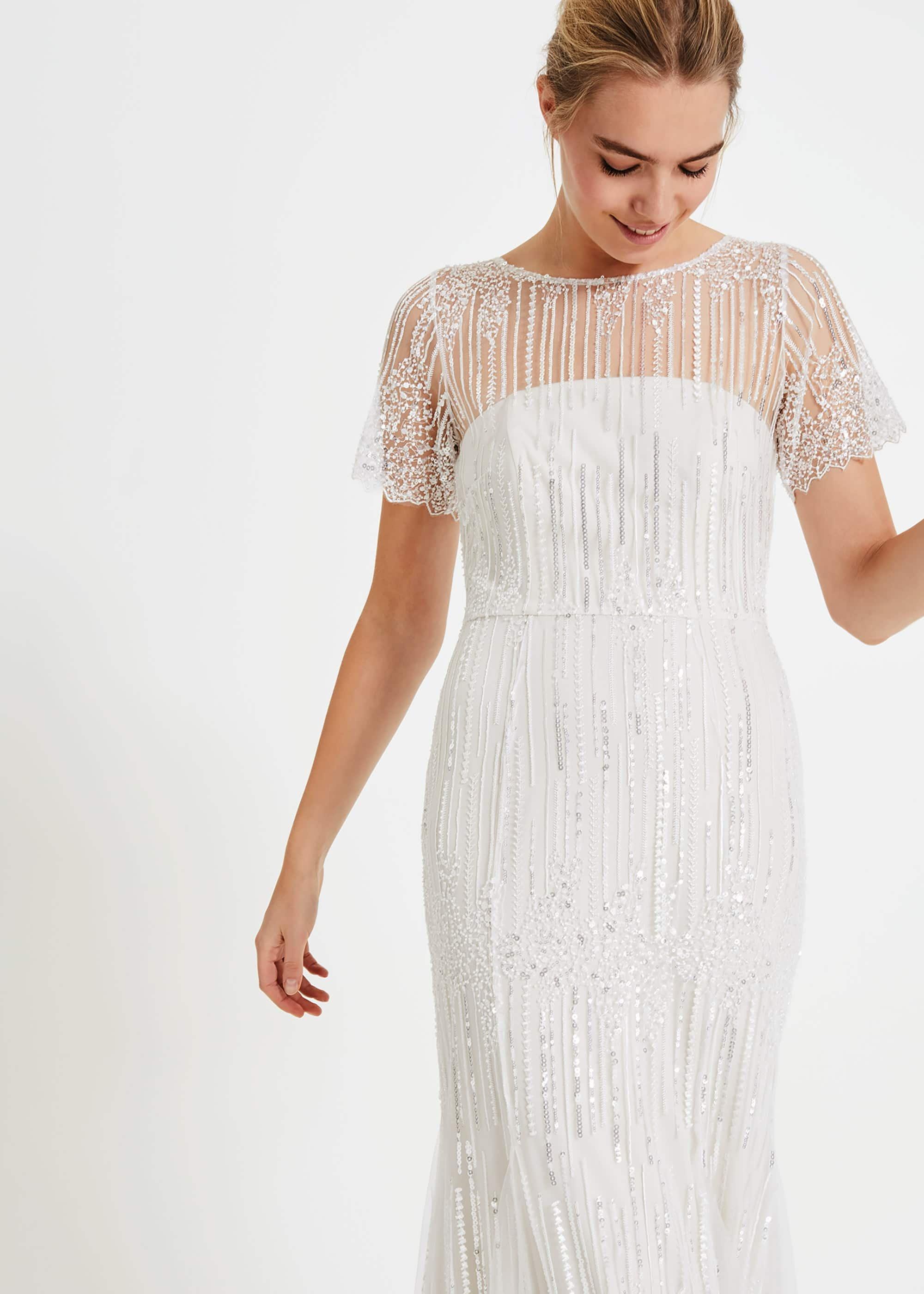 Leonora Sequin Bridal Dress