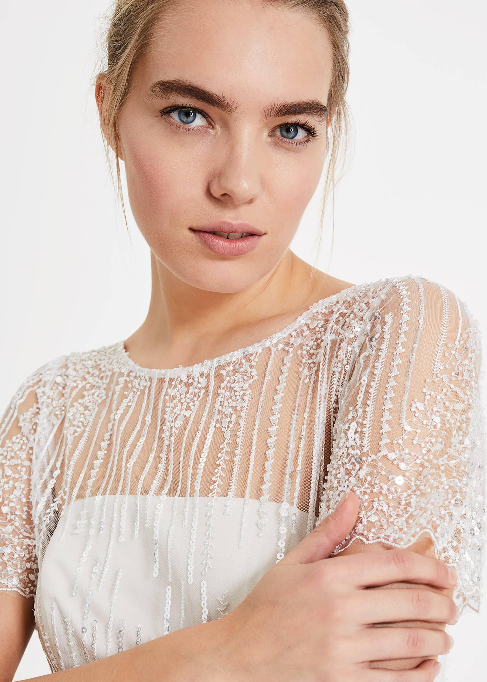 Leonora Sequin Bridal Dress
