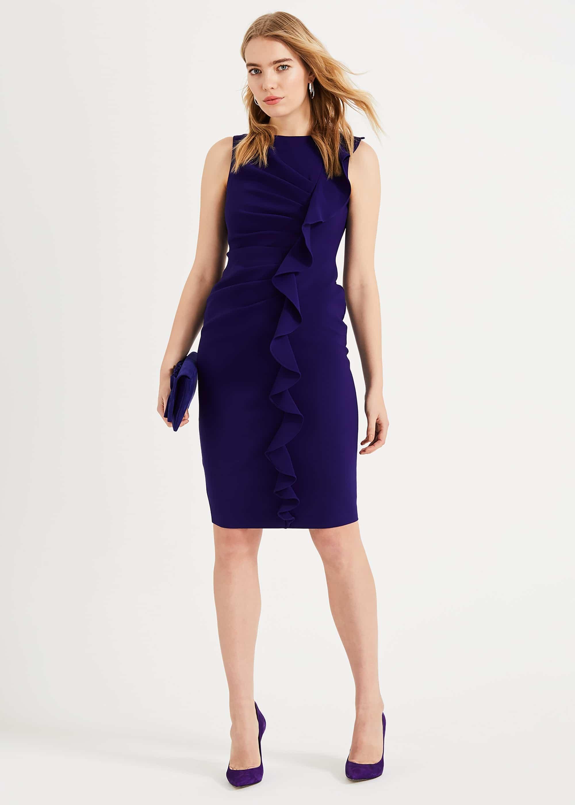 Lana Frill Fitted Dress